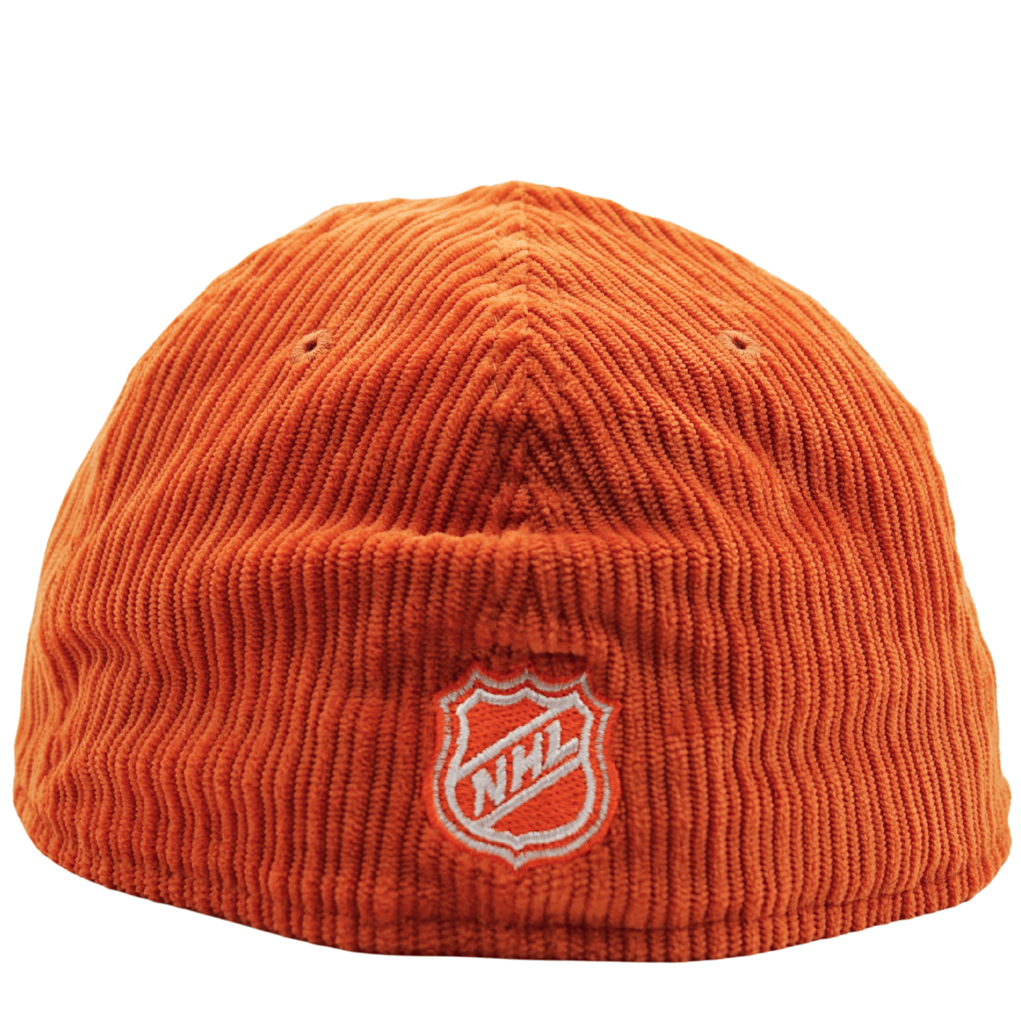 Anaheim Ducks Chenille Pop 59Fifty Fitted Hat in burnt orange corduroy - New Era - State Of Flux