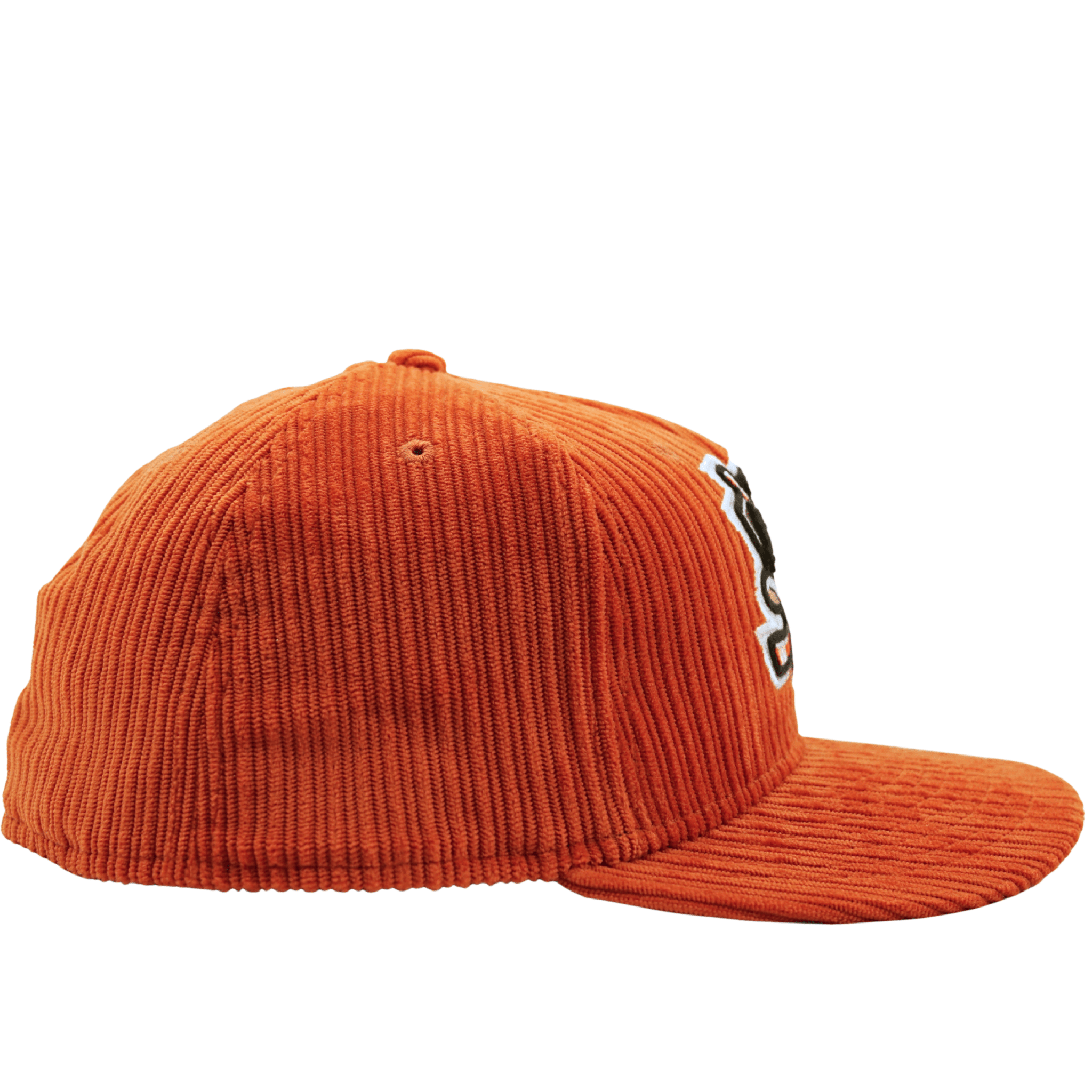 Anaheim Ducks Chenille Pop 59Fifty Fitted Hat in burnt orange corduroy - New Era - State Of Flux