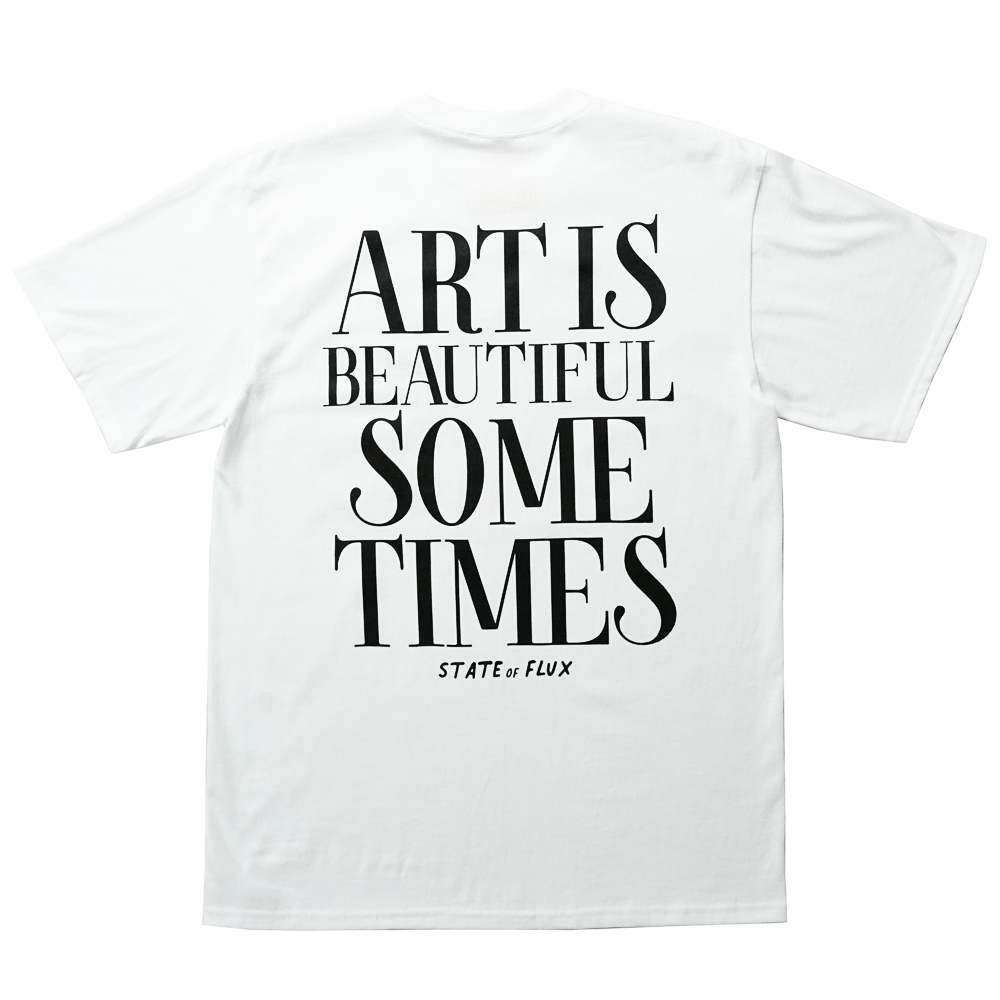 Beautiful Art Tee in white - State Of Flux - State Of Flux