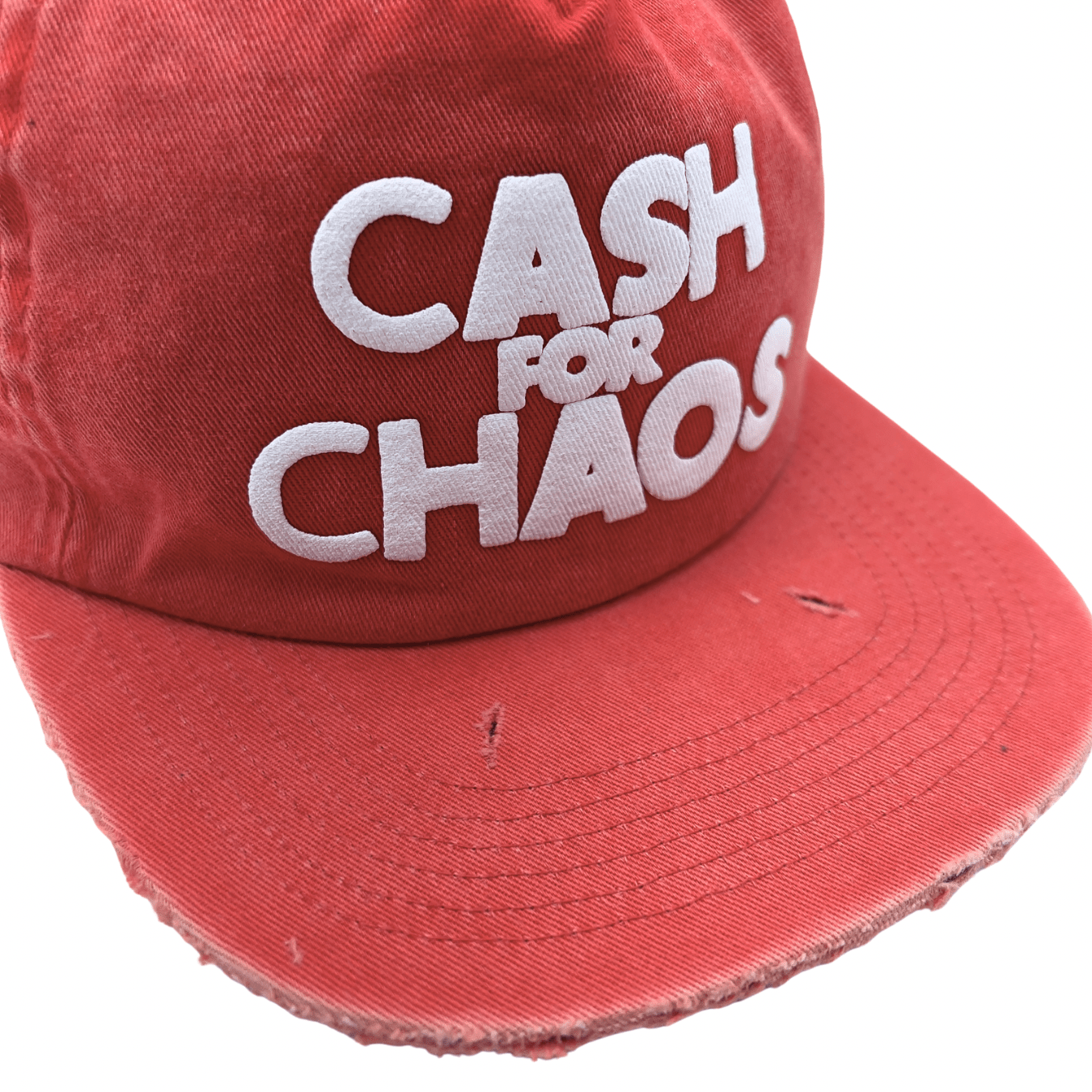 Cash Distressed Cap in washed red - Devá States - State Of Flux