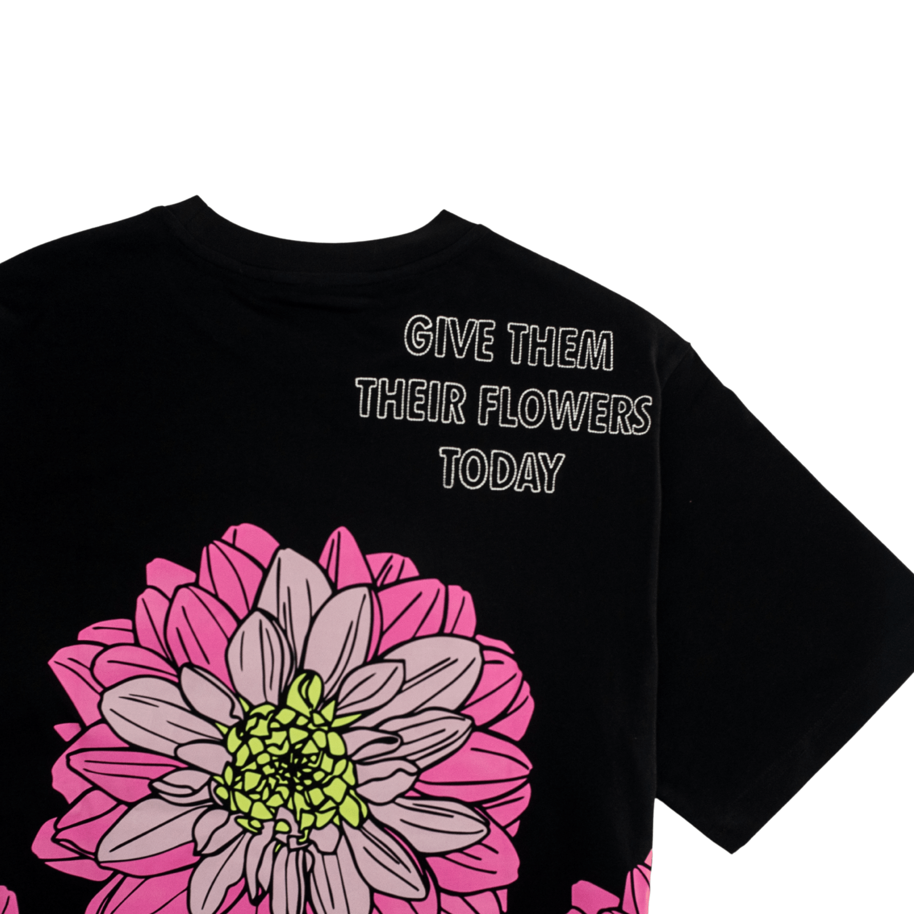 Dahlia Tee 2.0 in black and hot pink - State Of Flux - State Of Flux