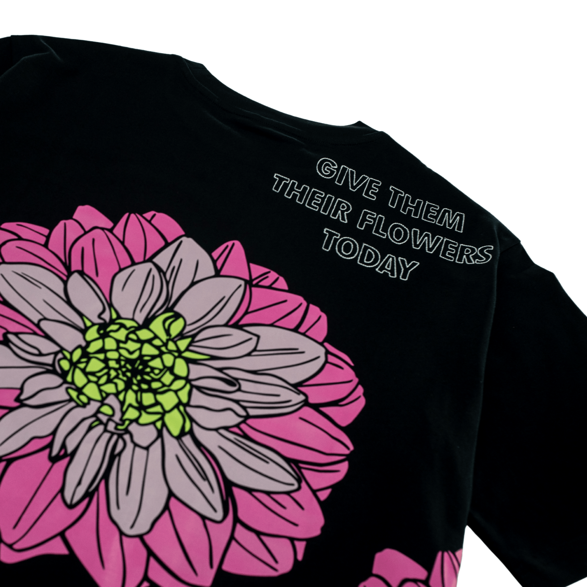 Dahlia Tee 2.0 in black and hot pink - State Of Flux - State Of Flux