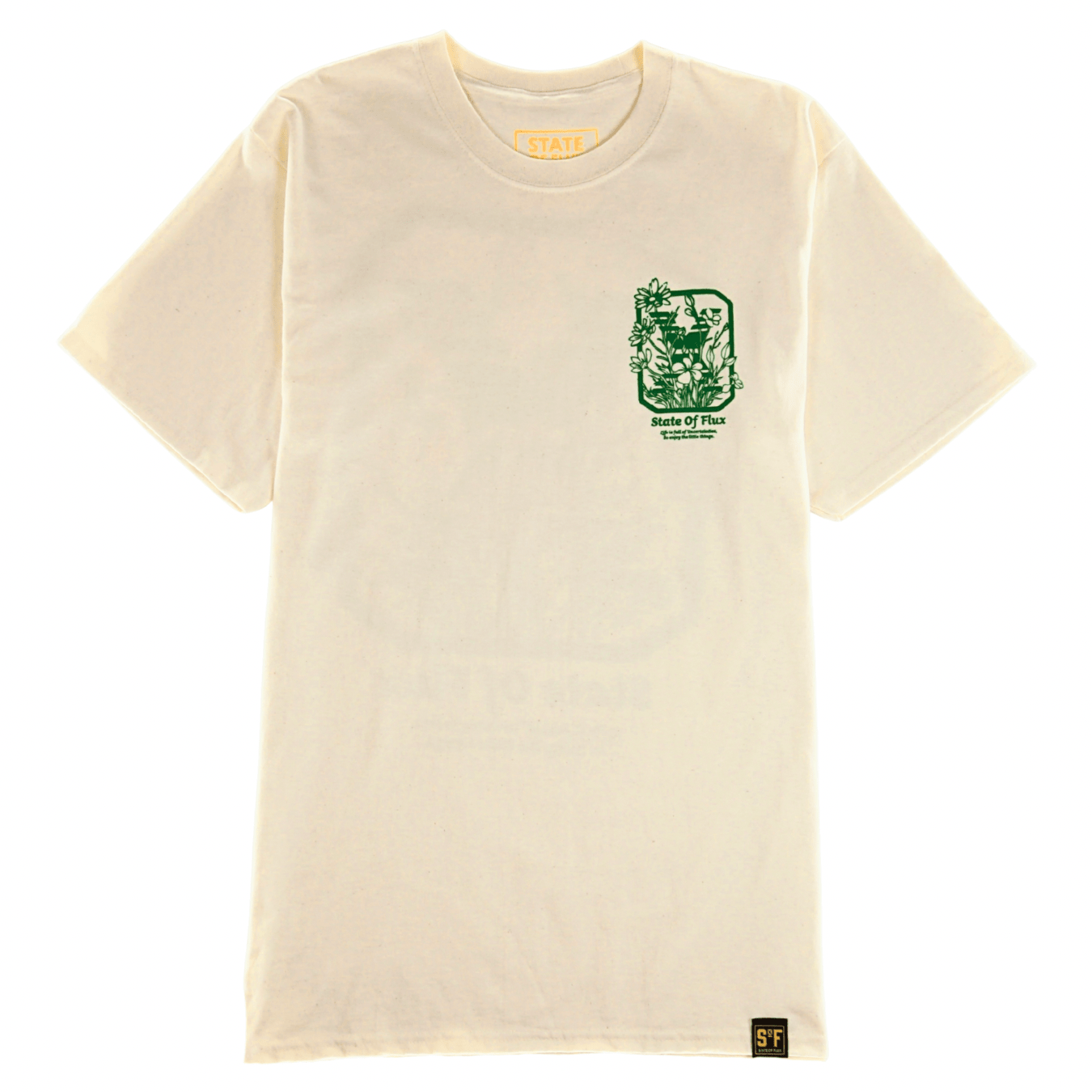 Daisies Logo Tee in natural