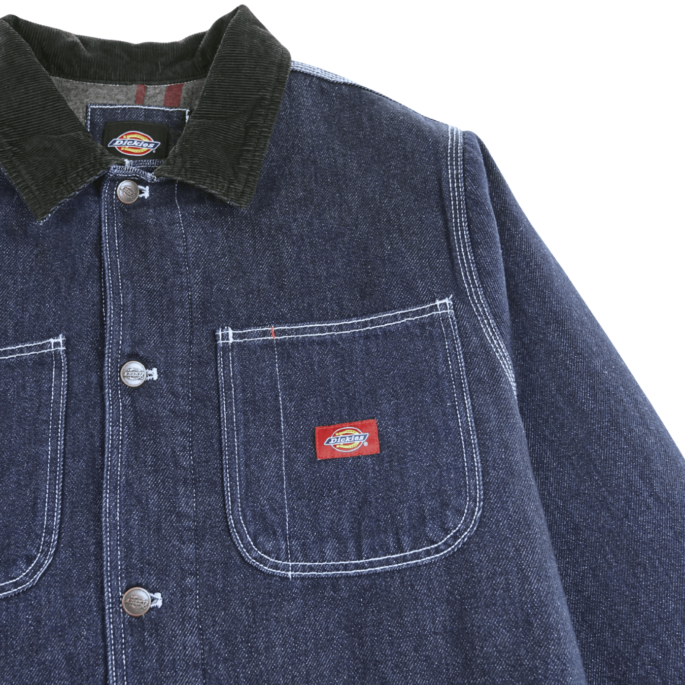 Denim Blanket Lined Chore Coat in rinsed indigo blue - Dickies - State Of Flux