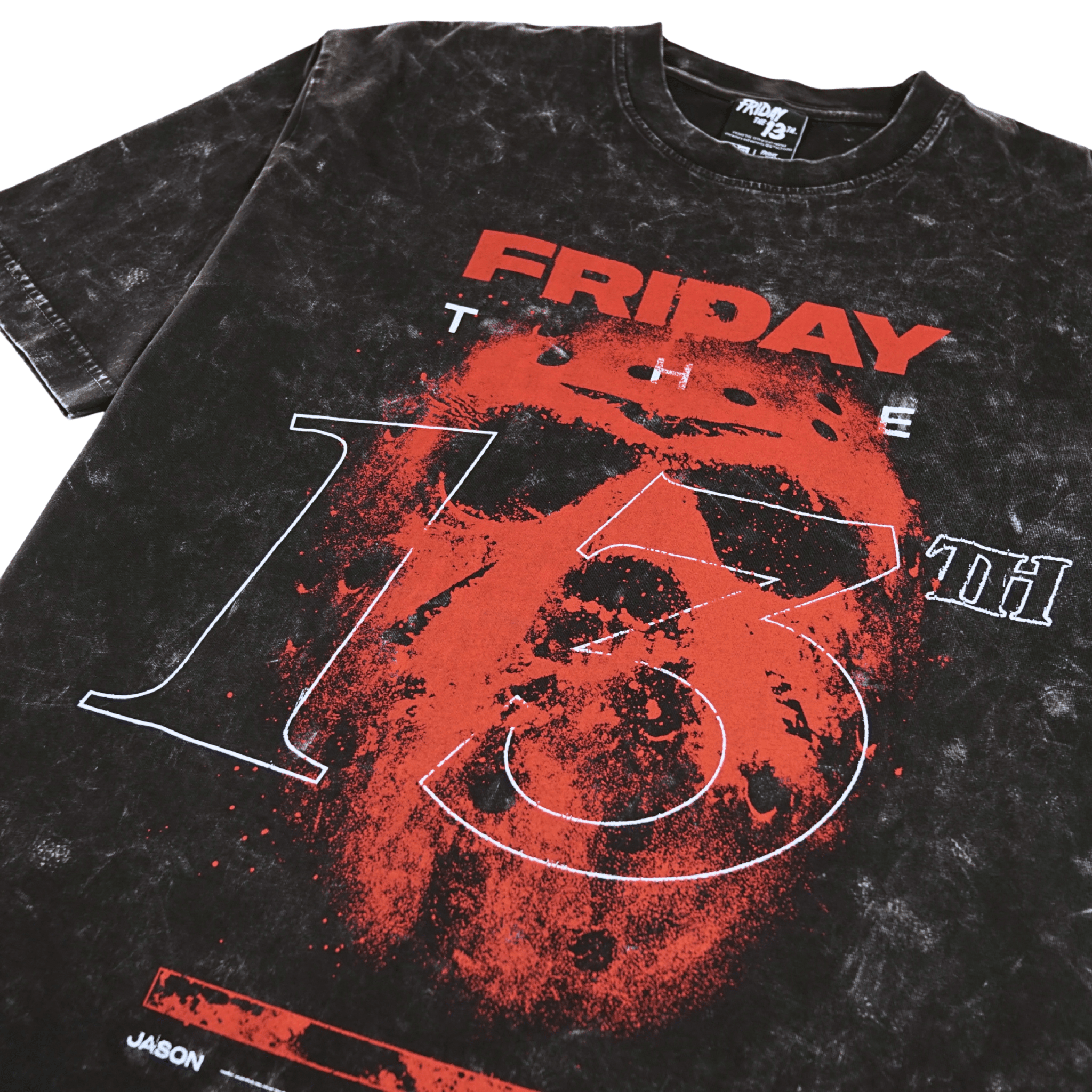 Friday The 13th Tee in mineral wash black - New Era - State Of Flux