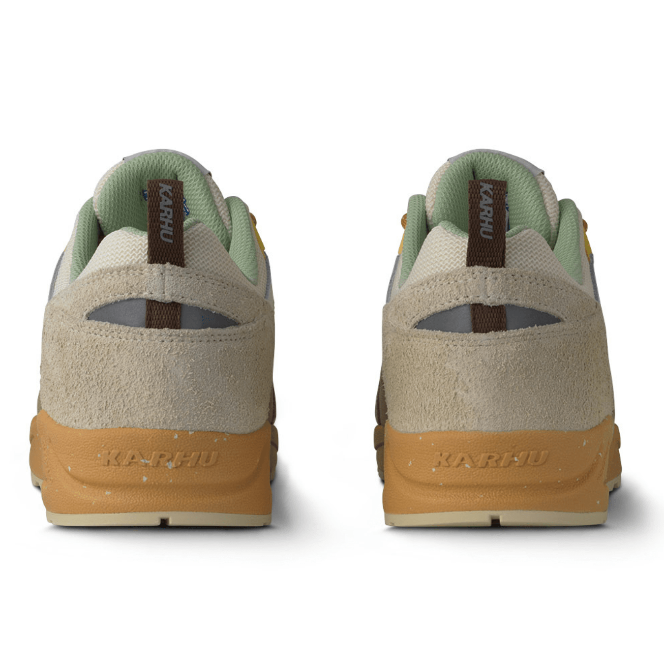 Fusion 2.0 in turtledove and shadow lime - Karhu - State Of Flux