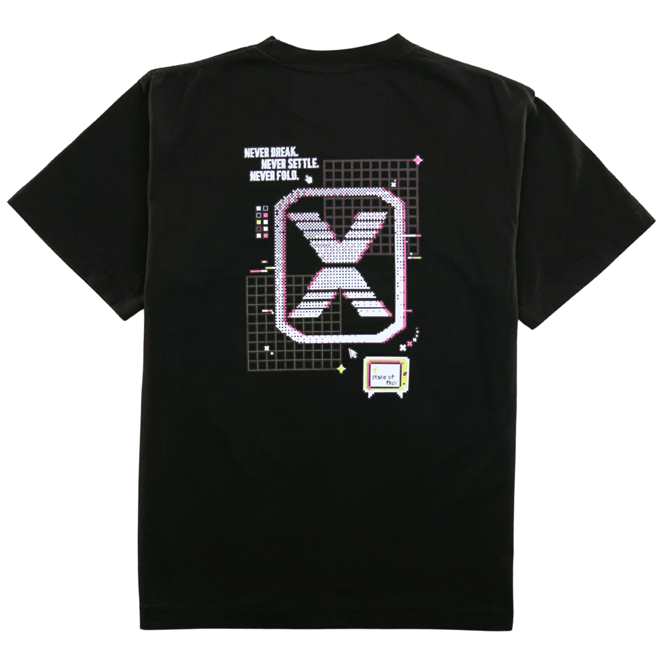 Get With The Program Tee in black - State Of Flux - State Of Flux