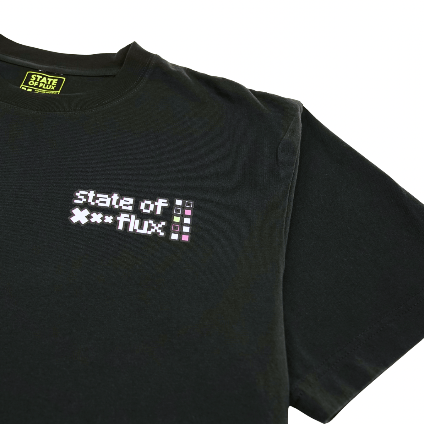 Get With The Program Tee in black - State Of Flux - State Of Flux
