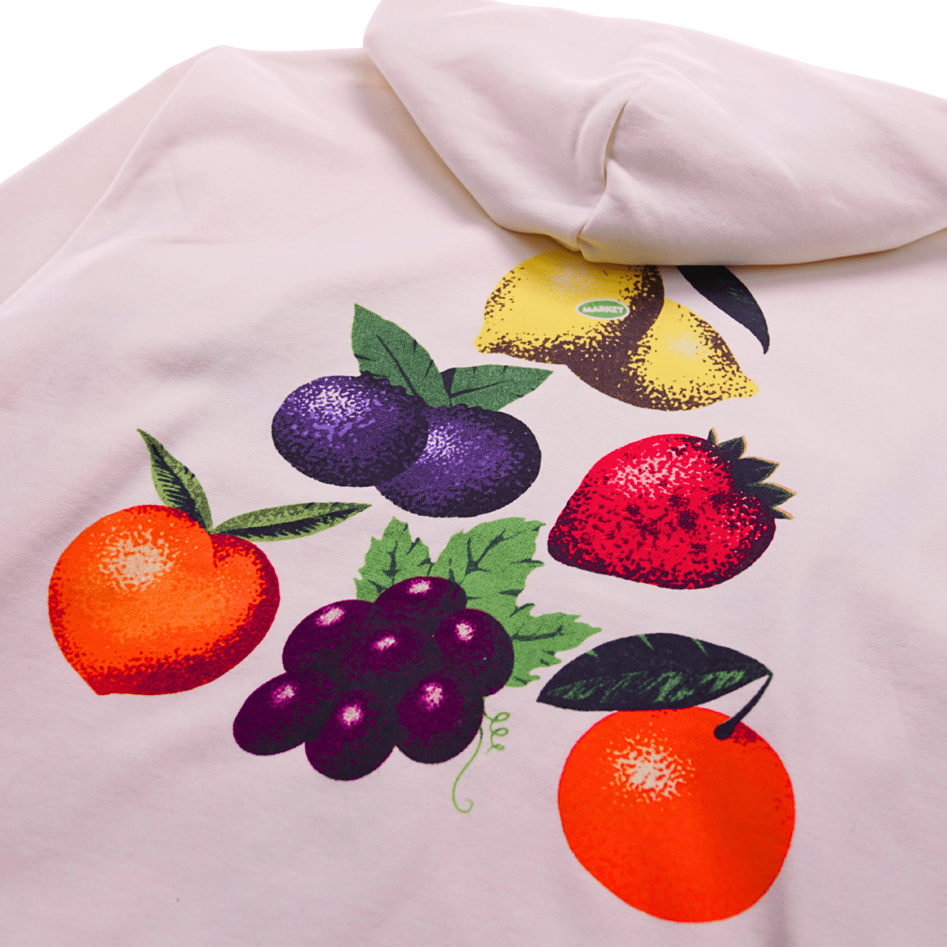 Good Produce Zip - up Hoodie in butter cream - MARKET - State Of Flux