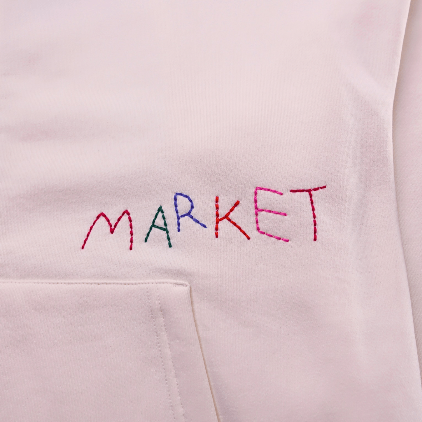 Good Produce Zip - up Hoodie in butter cream - MARKET - State Of Flux