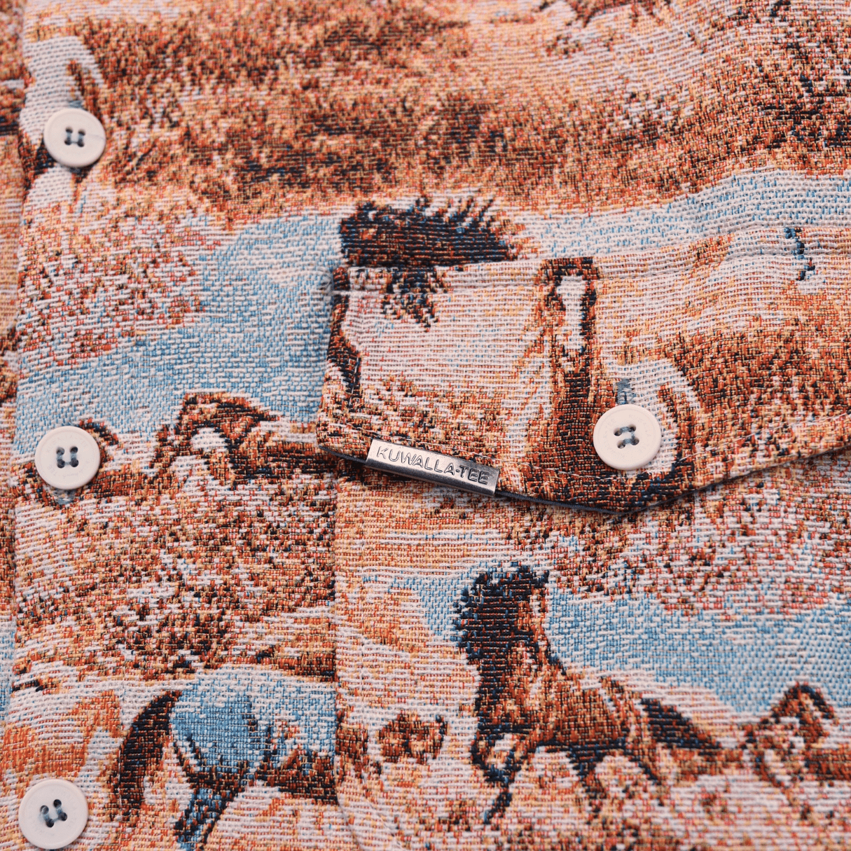 Jacquard Jacket in stallion - Kuwalla Tee - State Of Flux