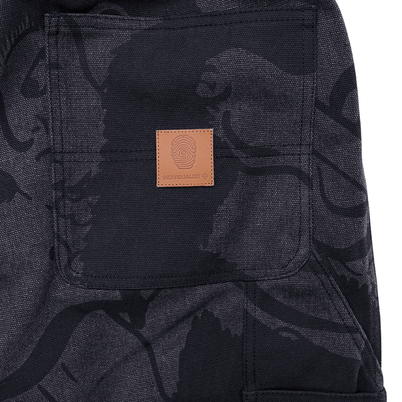 Kintaro Print Carpenter Pant in black - Individualist Lab - State Of Flux