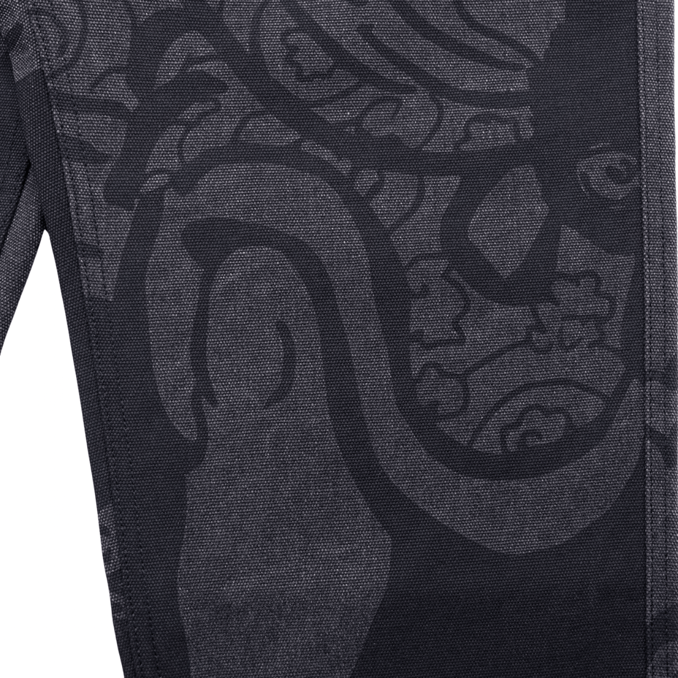 Kintaro Print Carpenter Pant in black