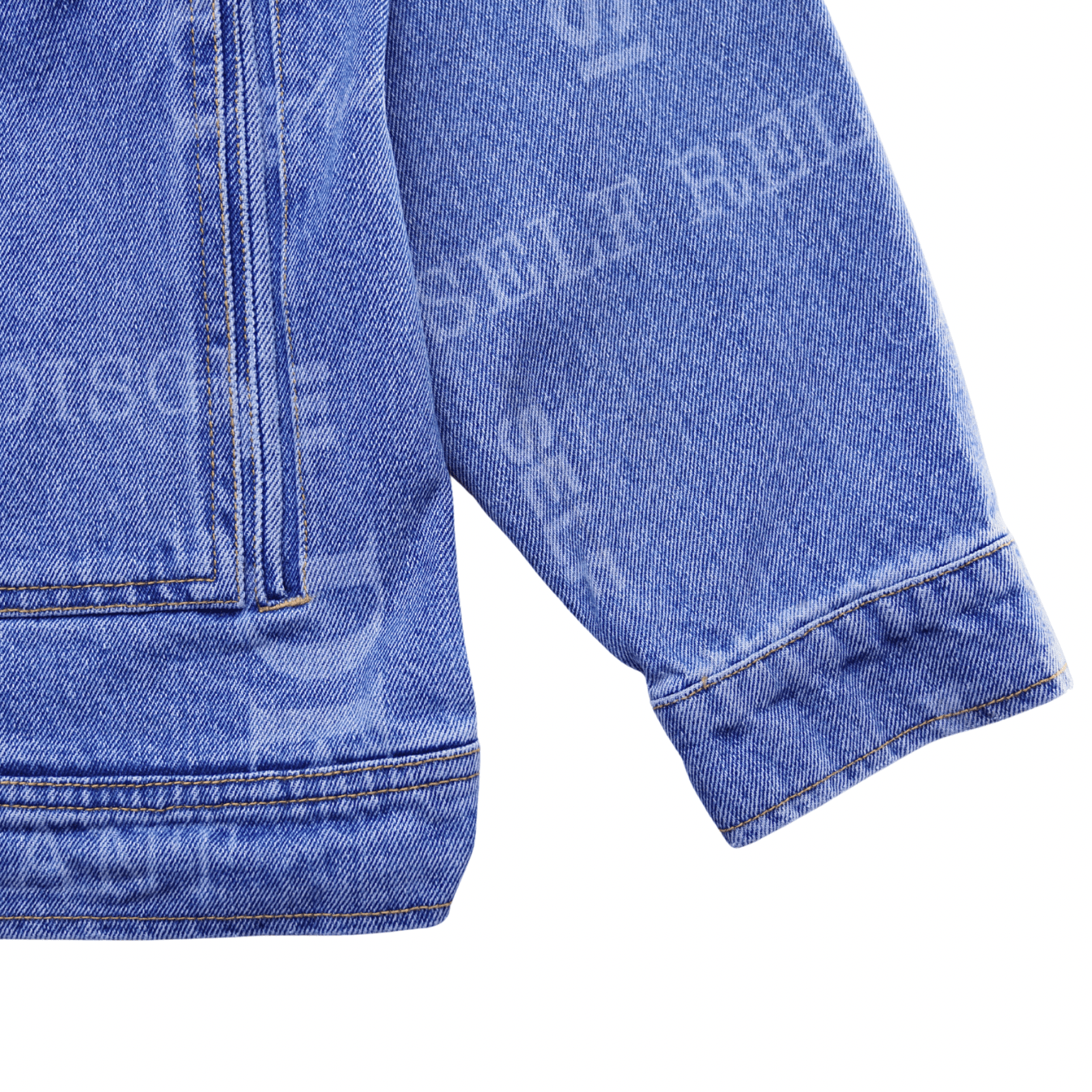 Knowledge Laser Print Chore Jacket in light indigo - Individualist Lab - State Of Flux