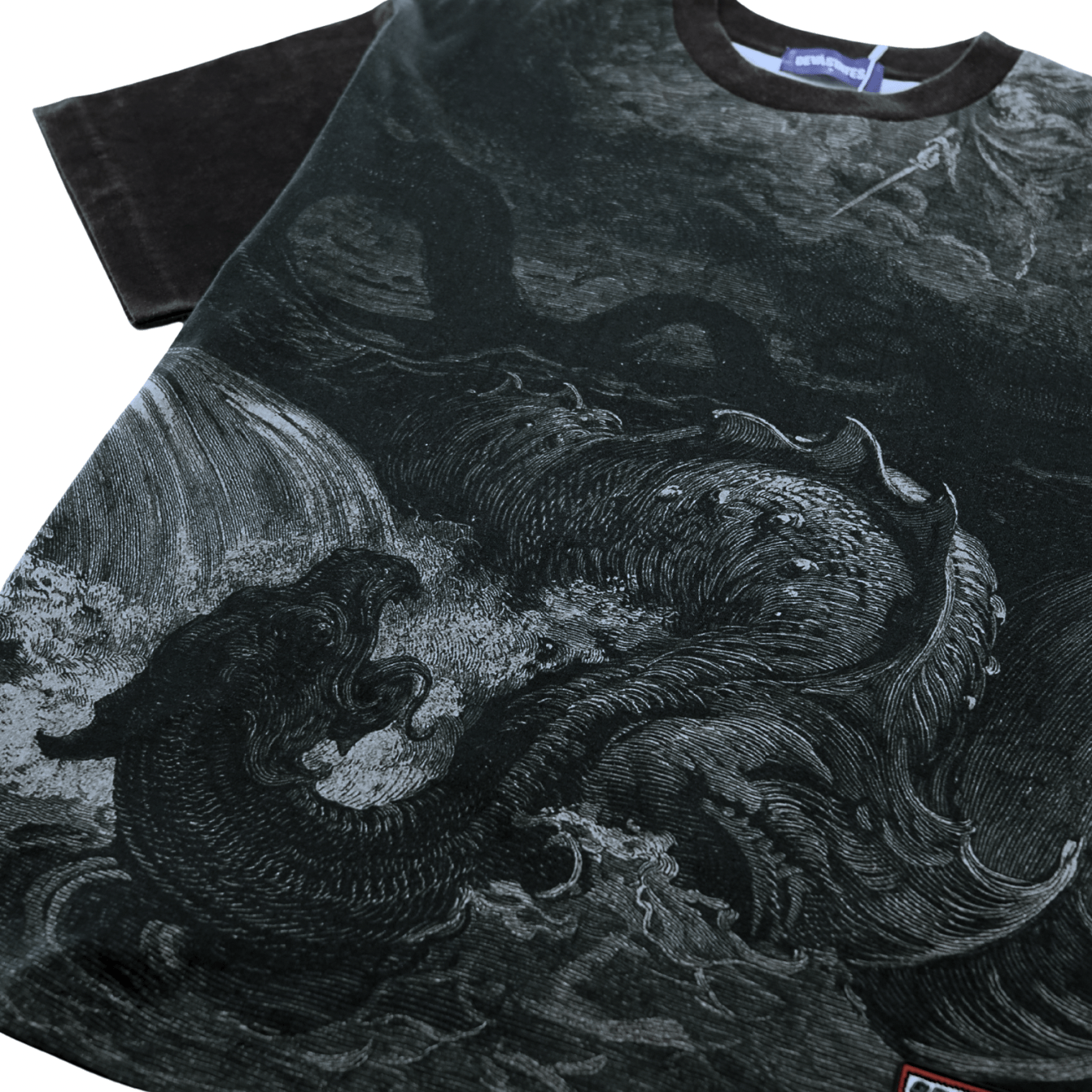 Leviathan Tee in black - Devá States - State Of Flux