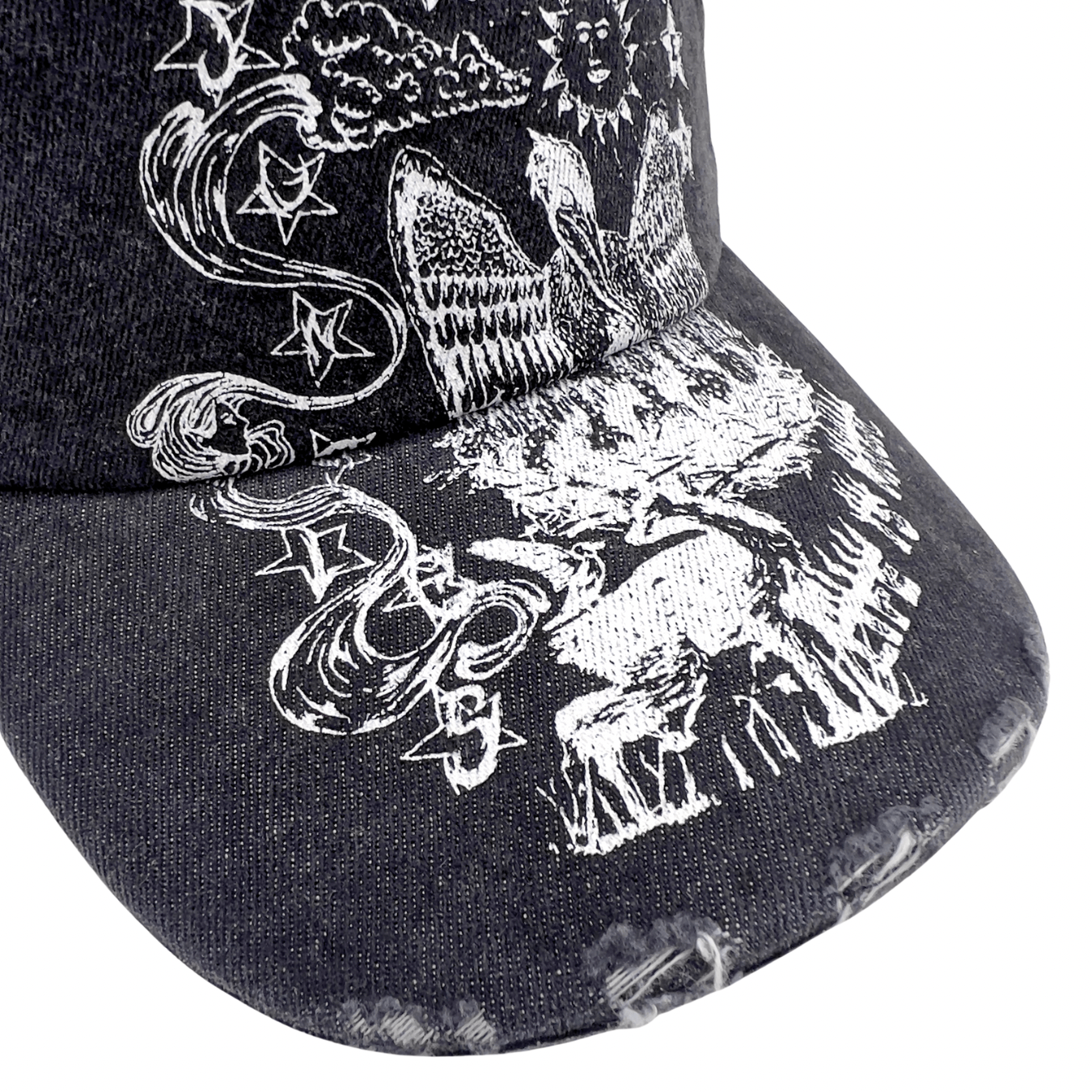 Life Is Magic Cap in distressed black - Jungles Jungles - State Of Flux