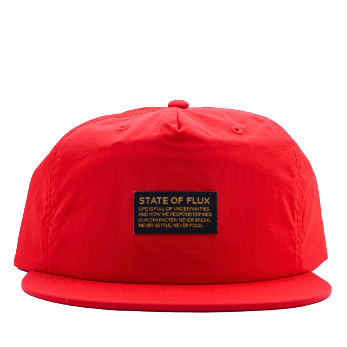Mantra Nylon Cap in flame red - State Of Flux - State Of Flux