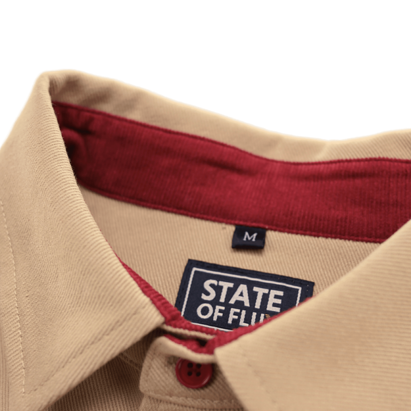 Never Settle Button - up in khaki - State Of Flux - State Of Flux