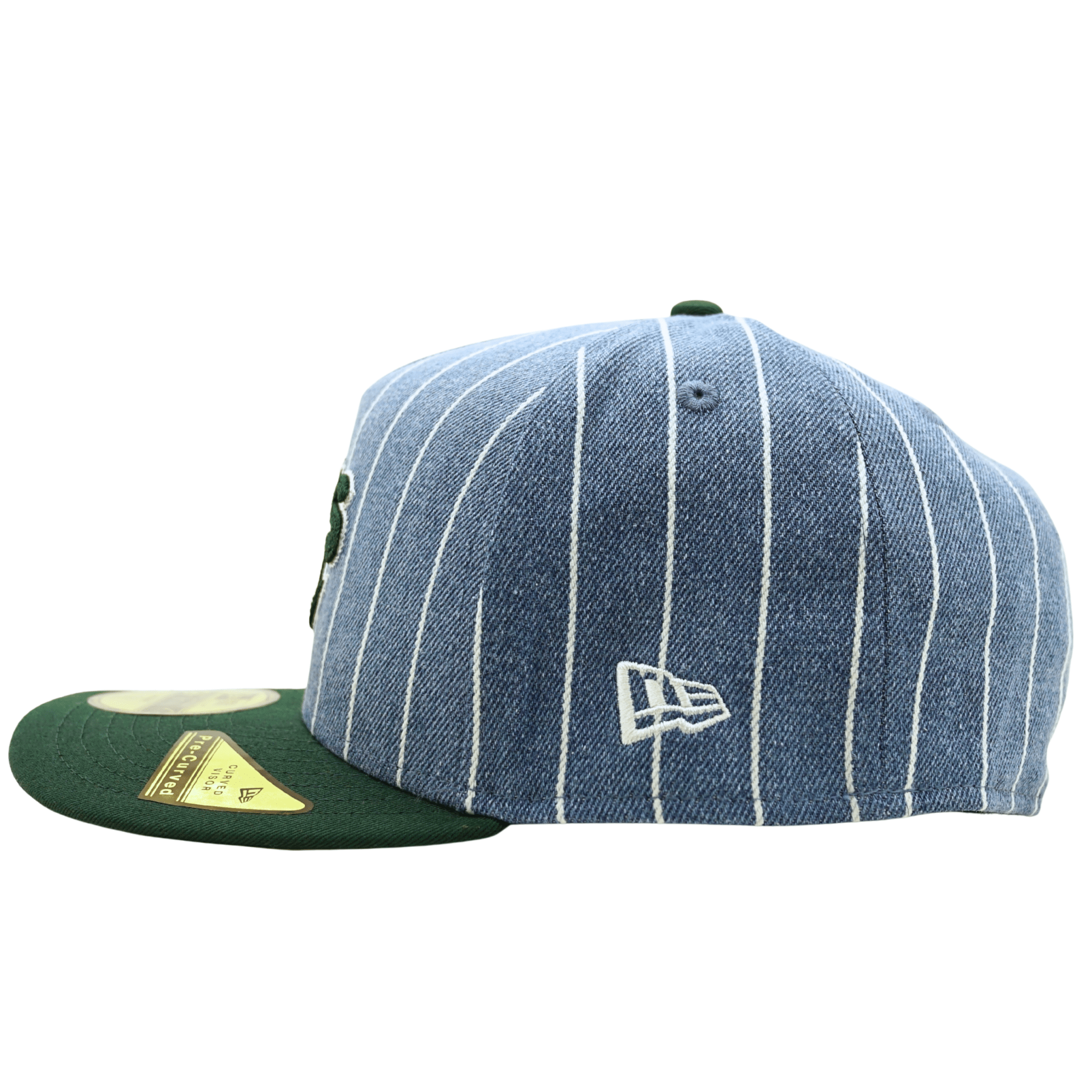 Oakland Athletics Parallel A - Frame 59Fifty Fitted Hat in blue denim and green - New Era - State Of Flux