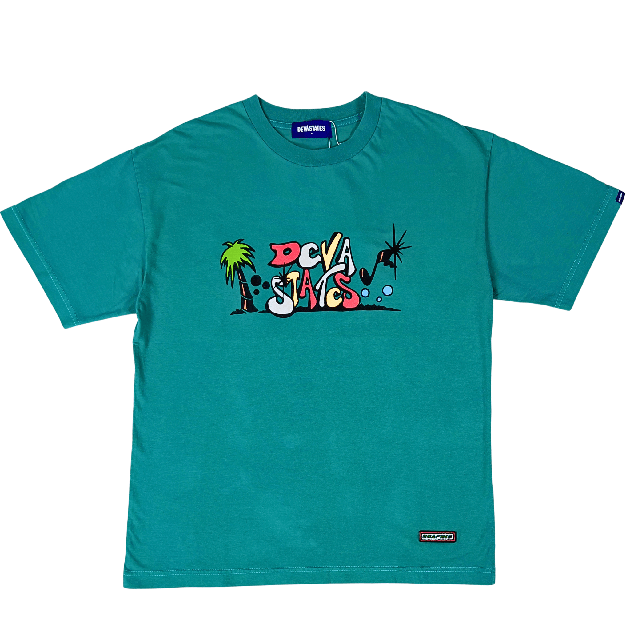 Paragon Tee in tropical teal