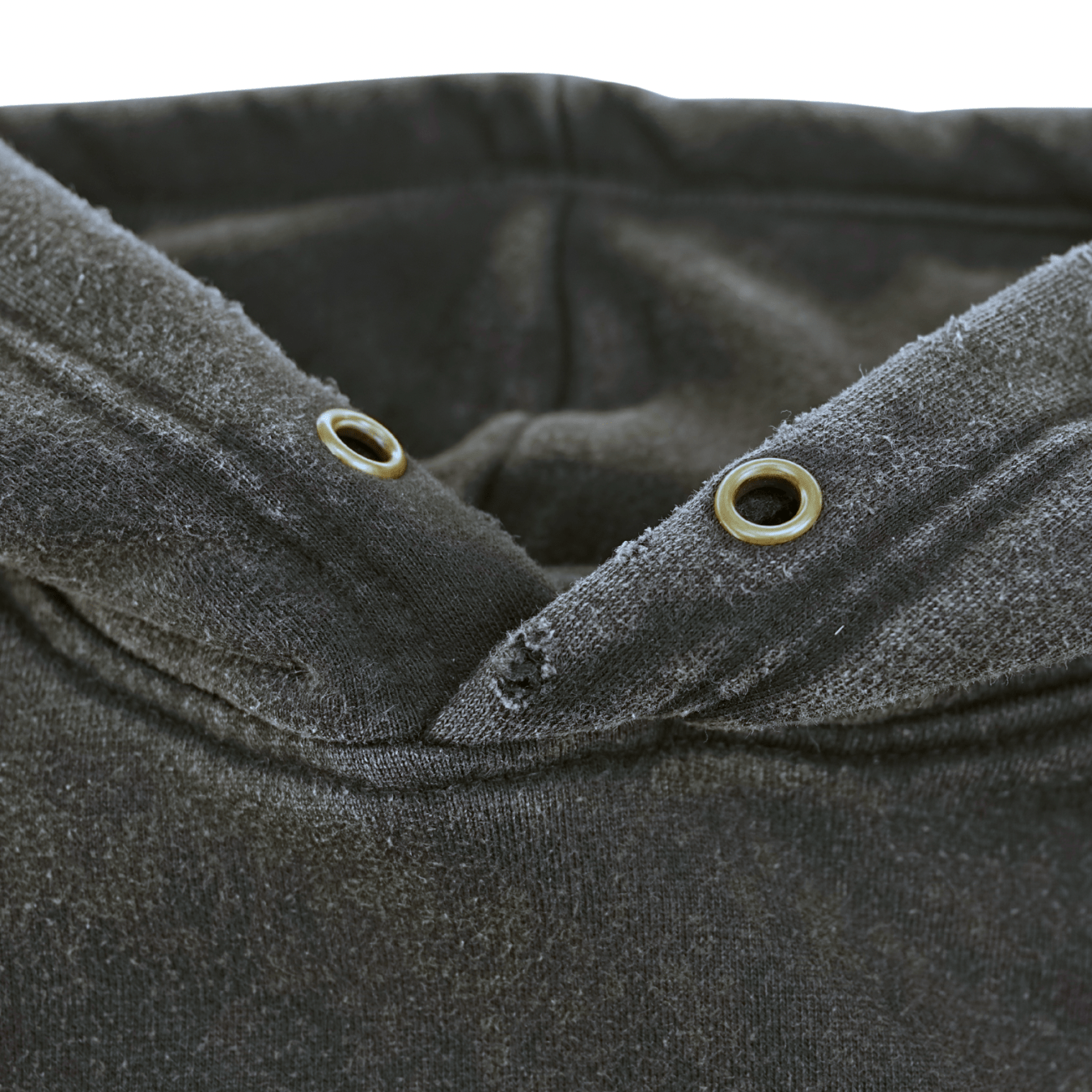 Permanent Vacation Distressed Hoodie in washed black - Devá States - State Of Flux