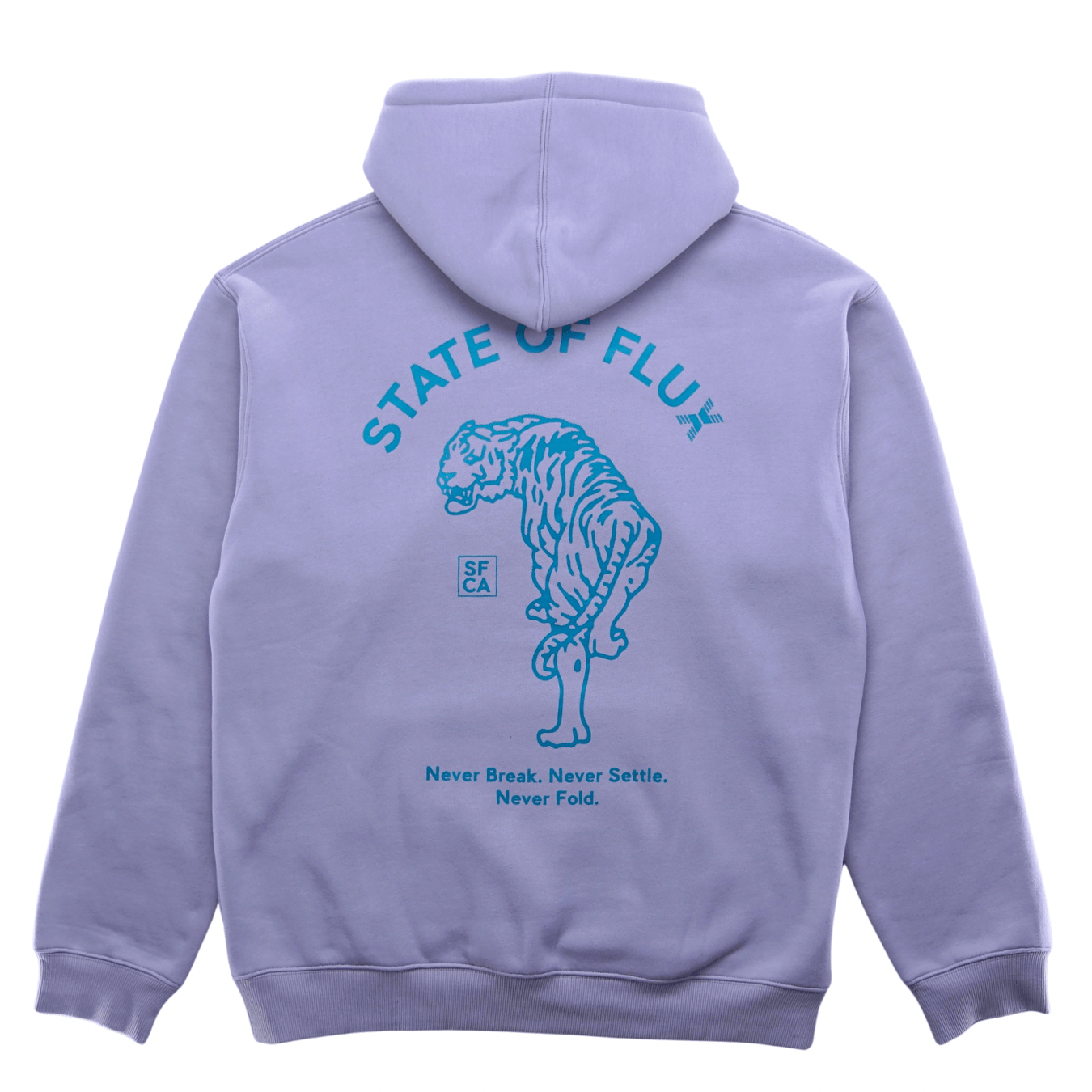 Prowler Hoodie in cool grey and teal - State Of Flux - State Of Flux