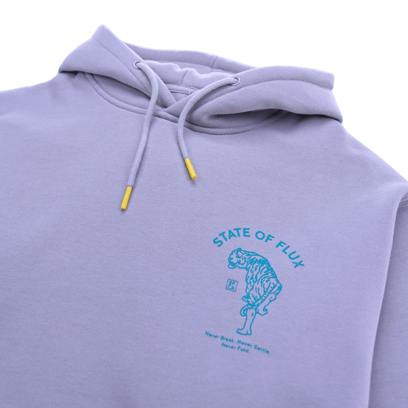 Prowler Hoodie in cool grey and teal - State Of Flux - State Of Flux