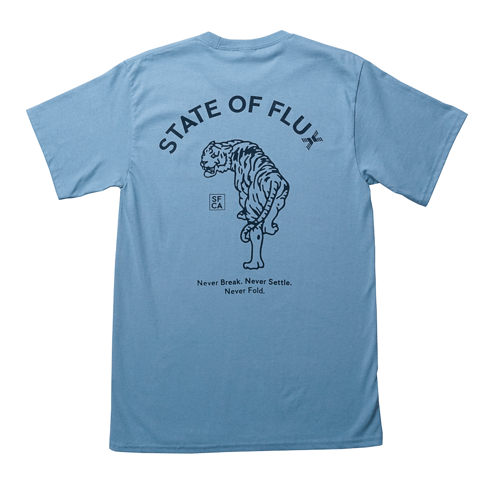 Prowler Tee in stonewash blue - State Of Flux - State Of Flux