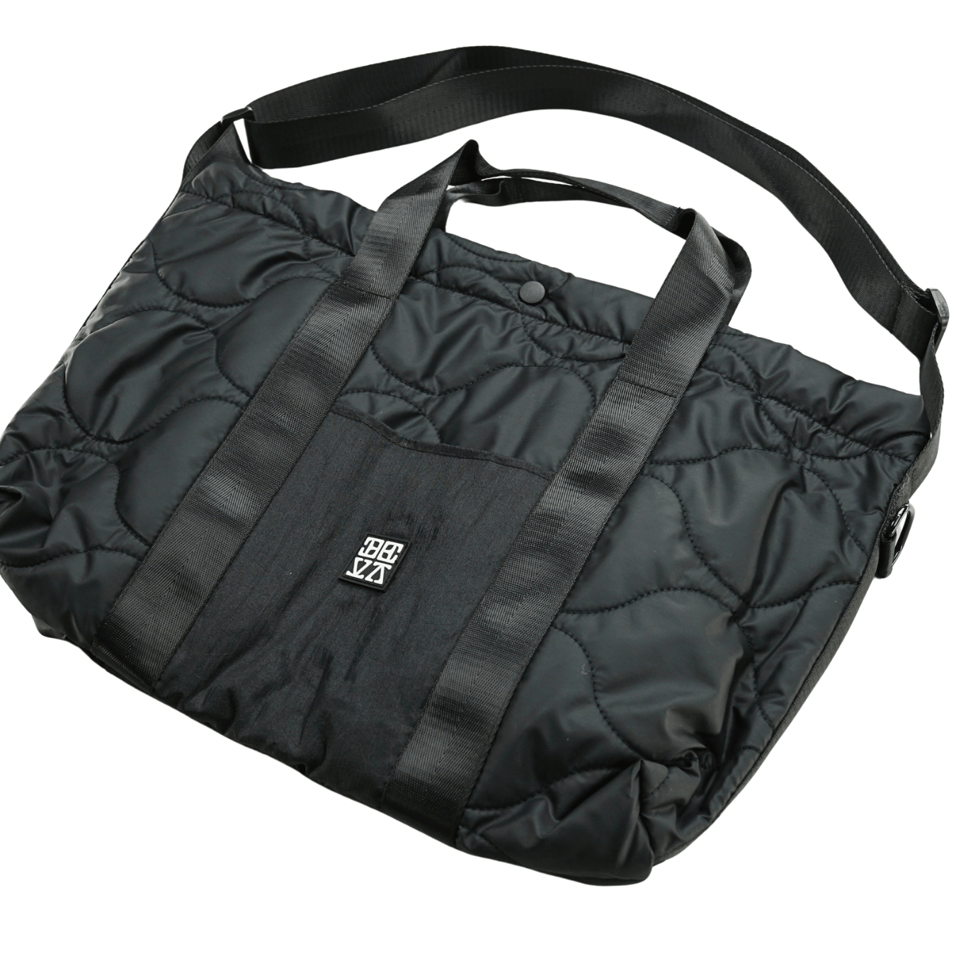 Quilted Tote Bag in black - Devá States - State Of Flux