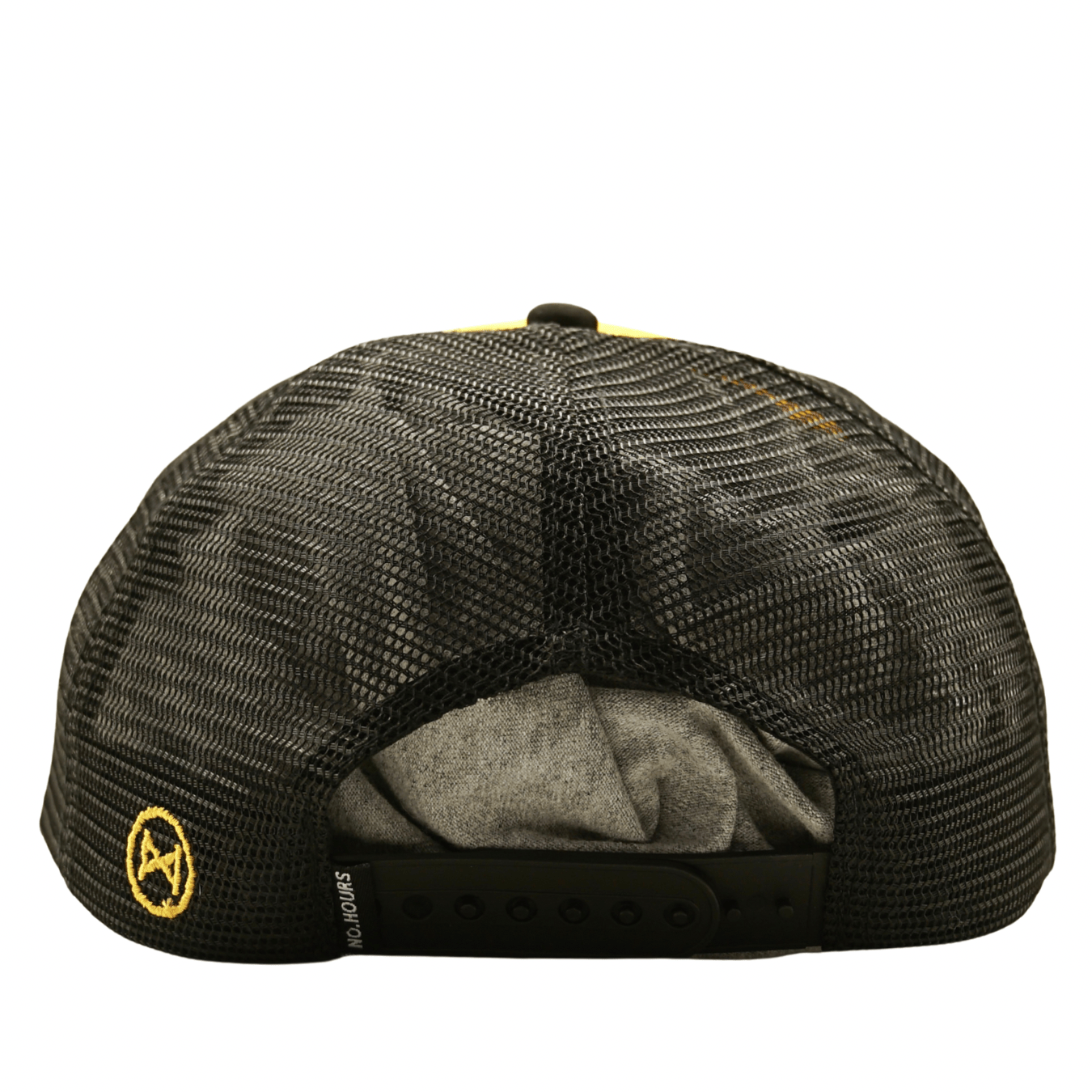 Run Wild Trucker Hat in black and gold - NoHours - State Of Flux