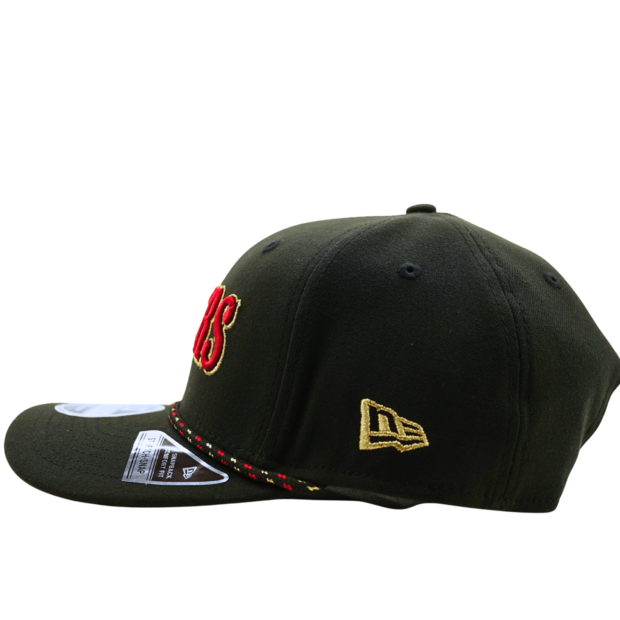 San Francisco 49ers 2025 Rivalries Collection 9Seventy Snapback Hat in black and scarlet - New Era - State Of Flux