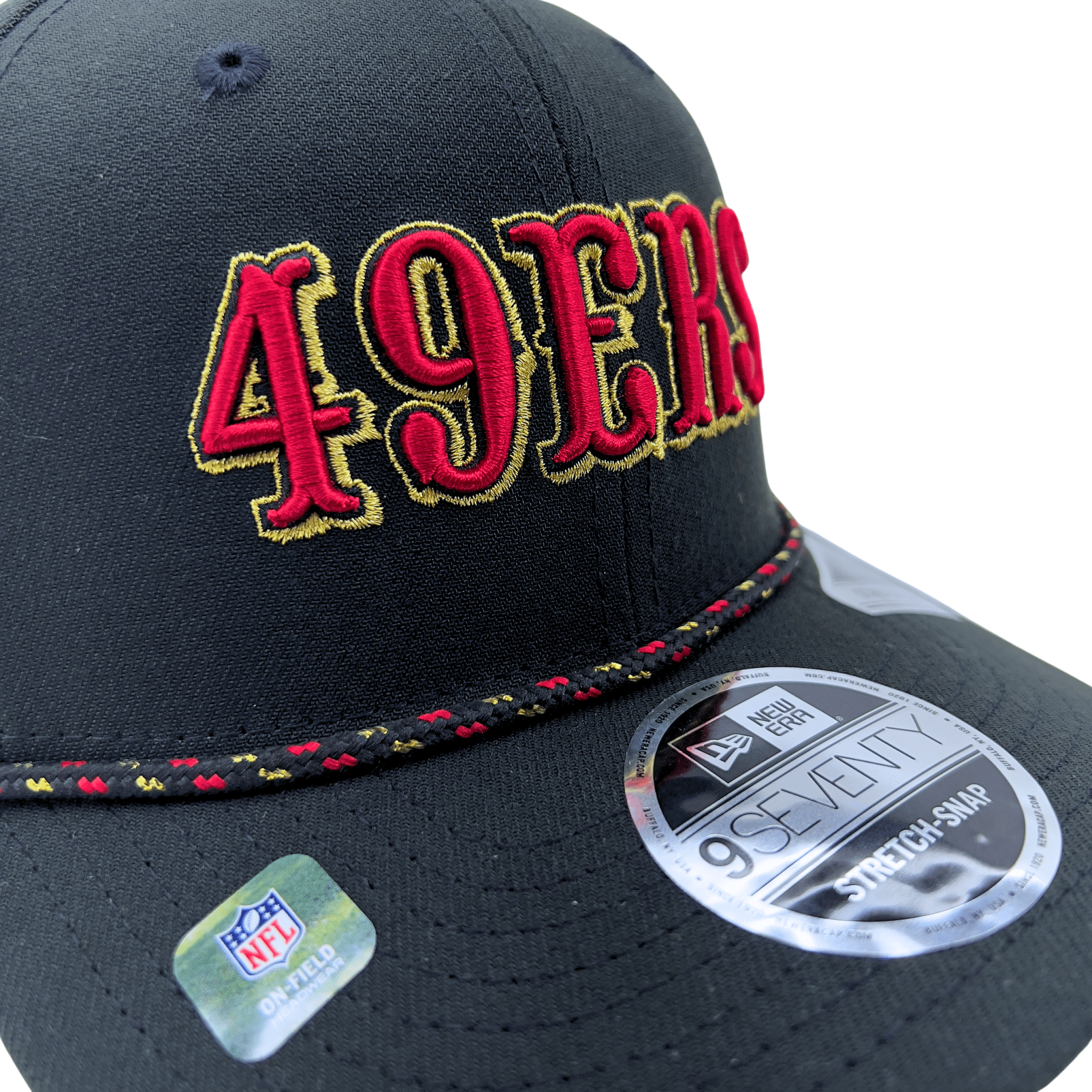 San Francisco 49ers 2025 Rivalries Collection 9Seventy Snapback Hat in black and scarlet - New Era - State Of Flux