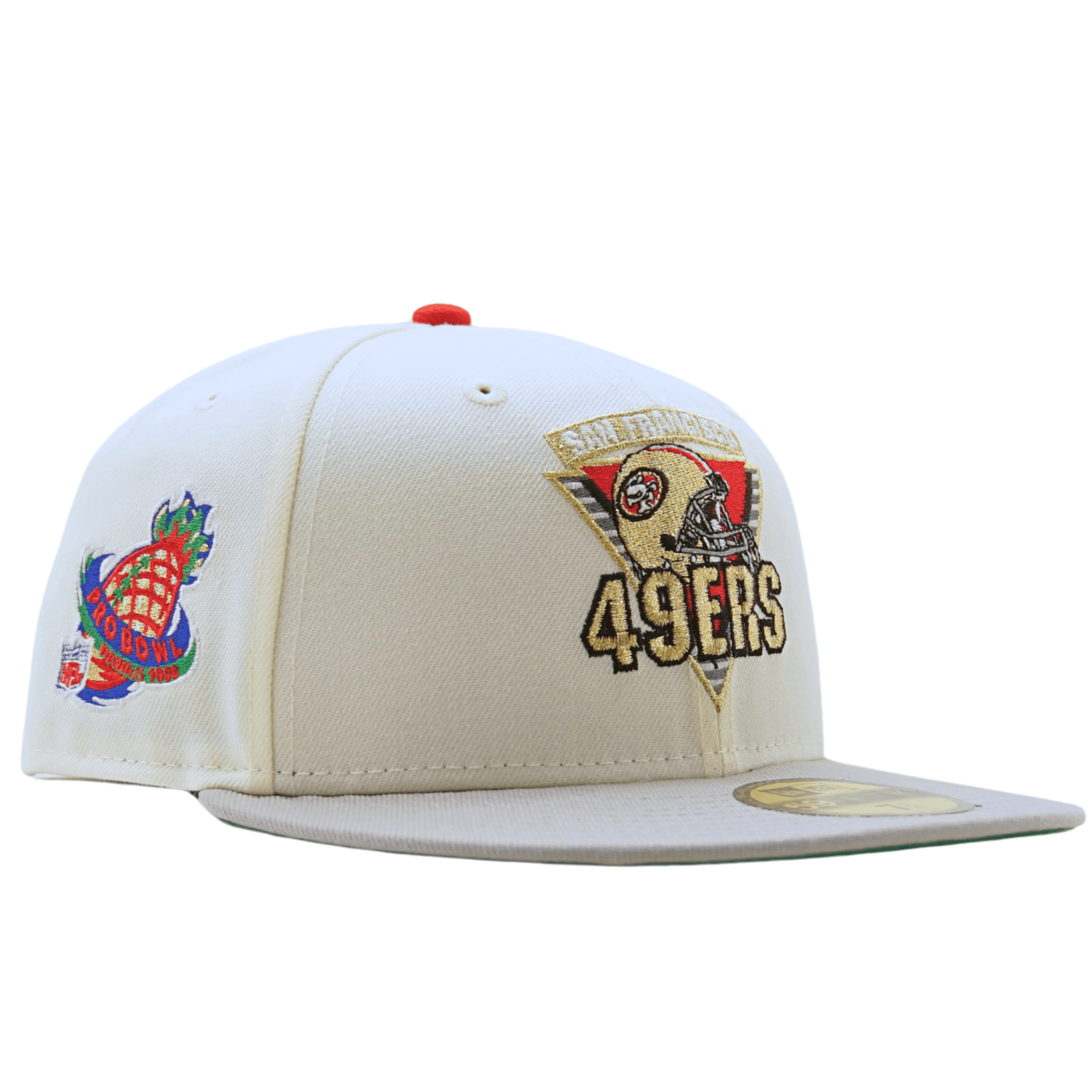 San Francisco 49ers Steve Young Madden '98 59Fifty Fitted Hat in chrome white and storm grey - New Era - State Of Flux