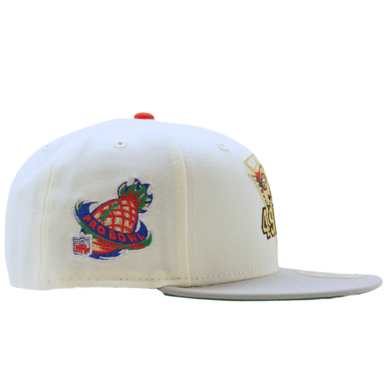 San Francisco 49ers Steve Young Madden '98 59Fifty Fitted Hat in chrome white and storm grey - New Era - State Of Flux