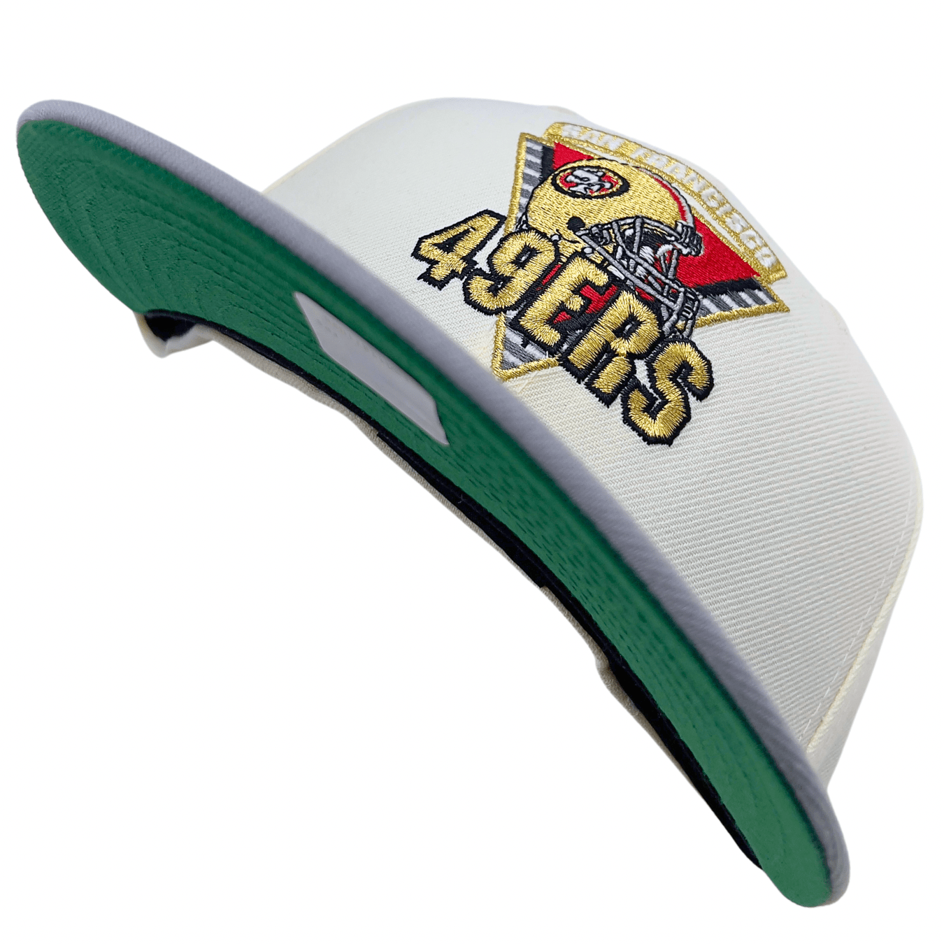 San Francisco 49ers Steve Young Madden '98 59Fifty Fitted Hat in chrome white and storm grey - New Era - State Of Flux