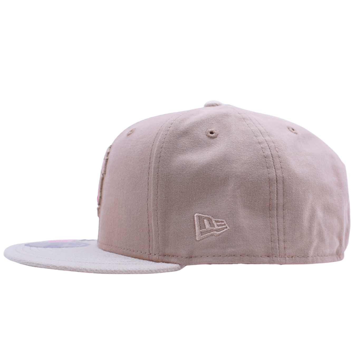 San Francisco Giants Hand Stitched Floral 59Fifty Fitted Hat in beige and pink - New Era - State Of Flux