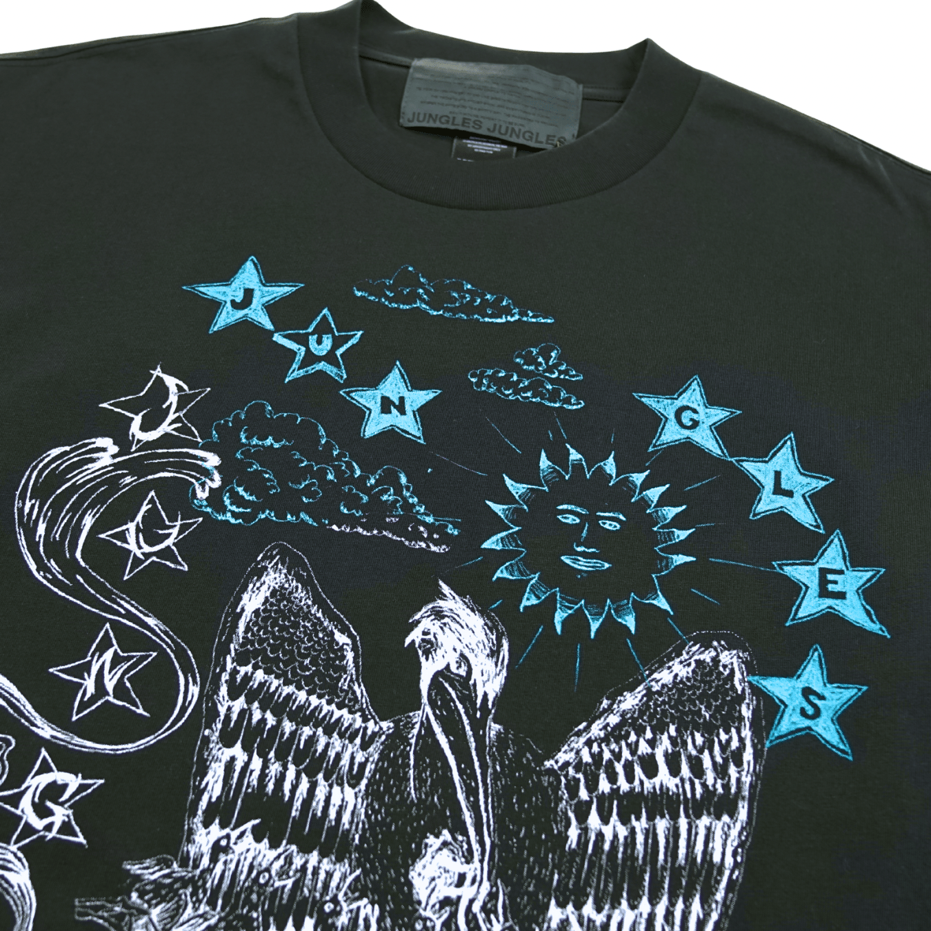 Scribbles Tee in black - Jungles Jungles - State Of Flux