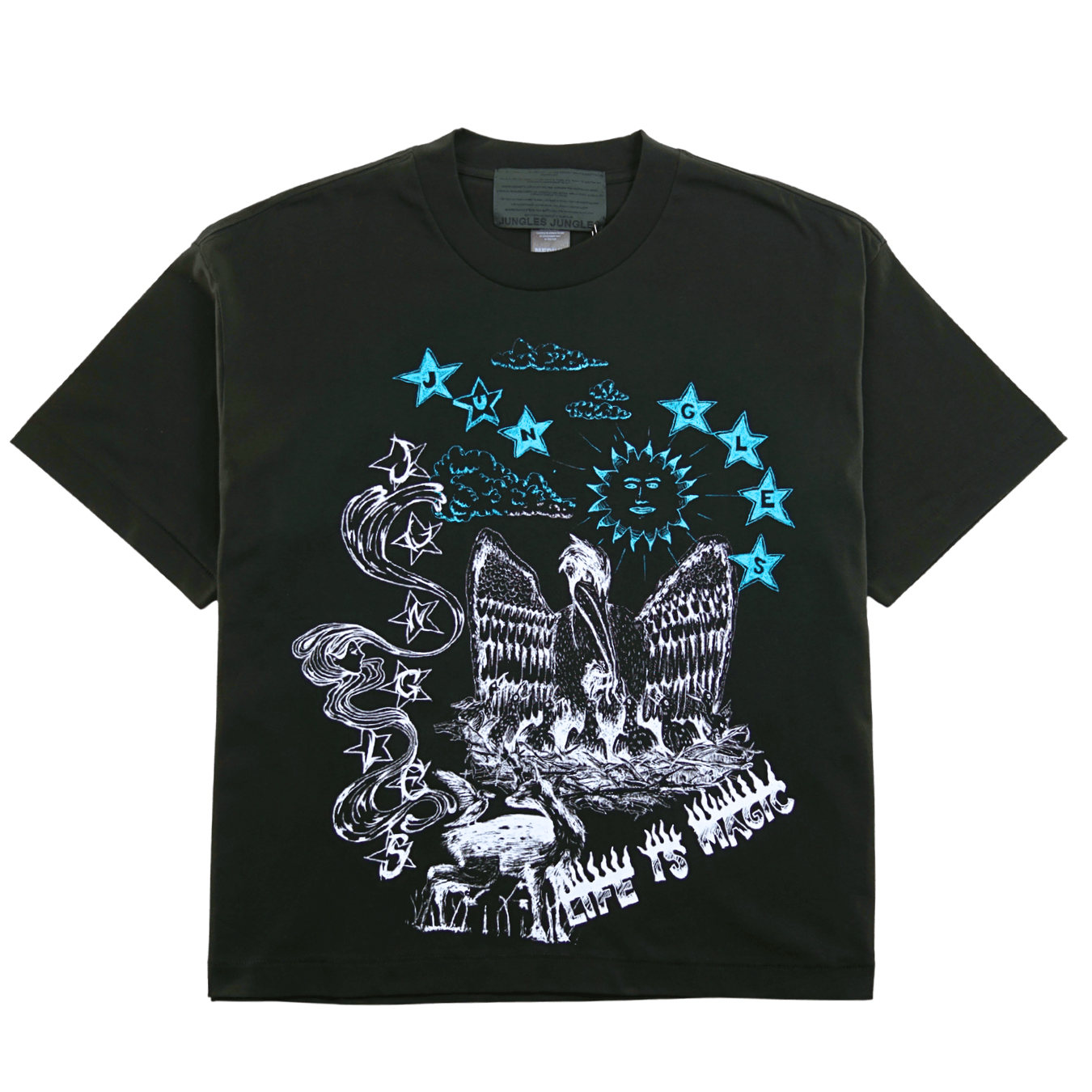 Scribbles Tee in black - Jungles Jungles - State Of Flux