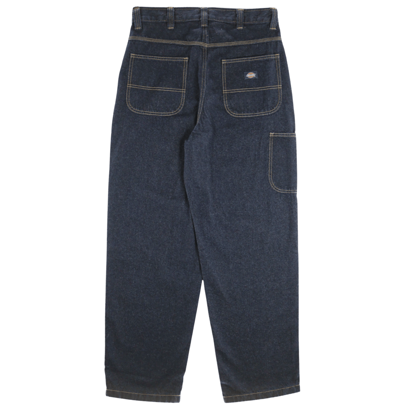Single Knee Loose Denim Jeans in rinsed indigo blue - Dickies - State Of Flux