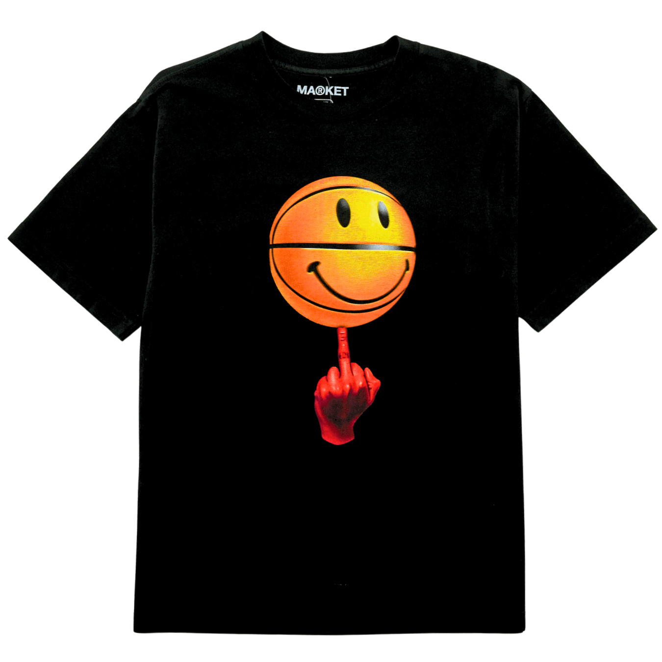 Smiley Good Game Tee in washed black