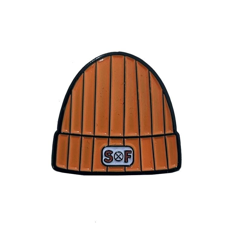 SOF Beanie Pin in orange