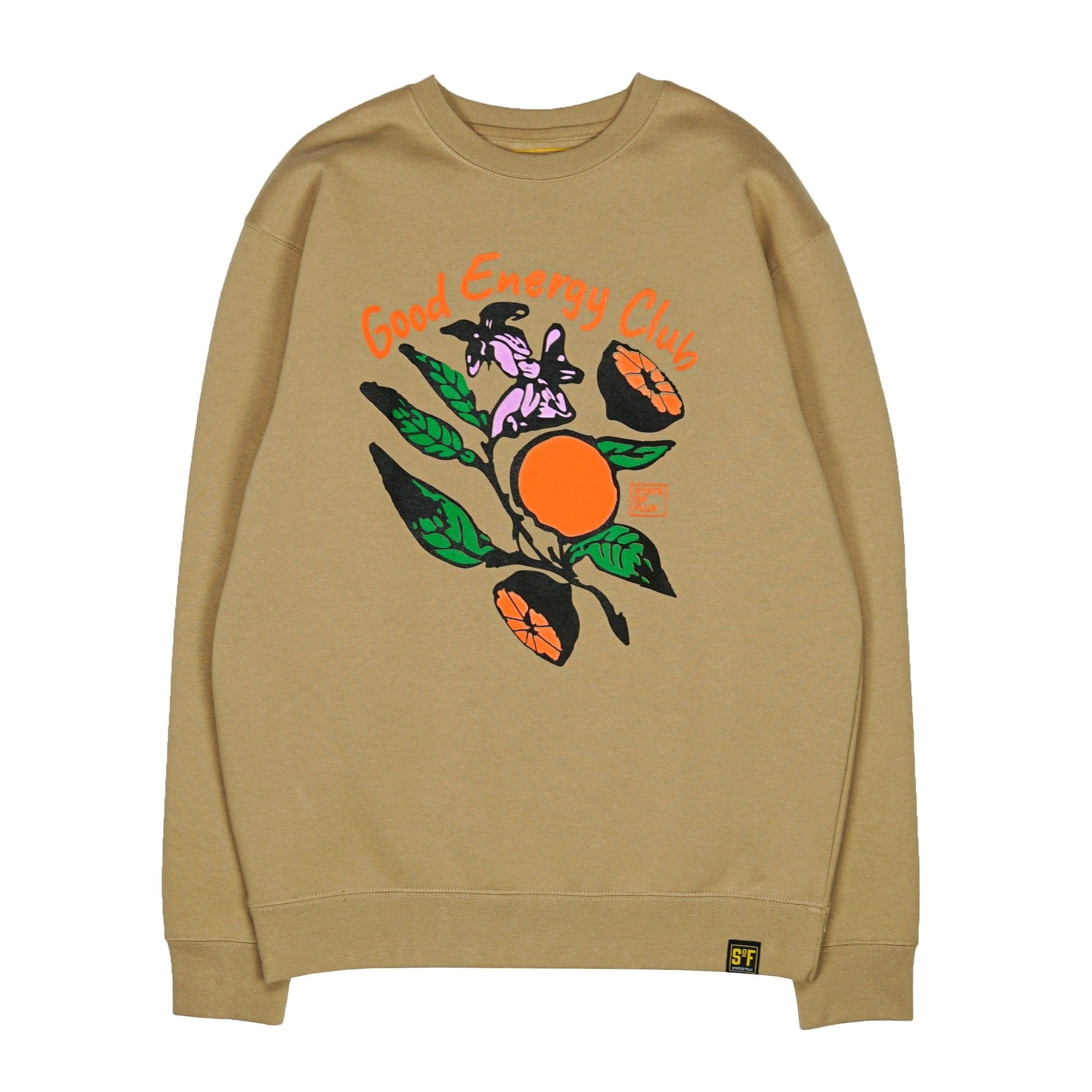 SOF Good Energy Club Crewneck in sandstone