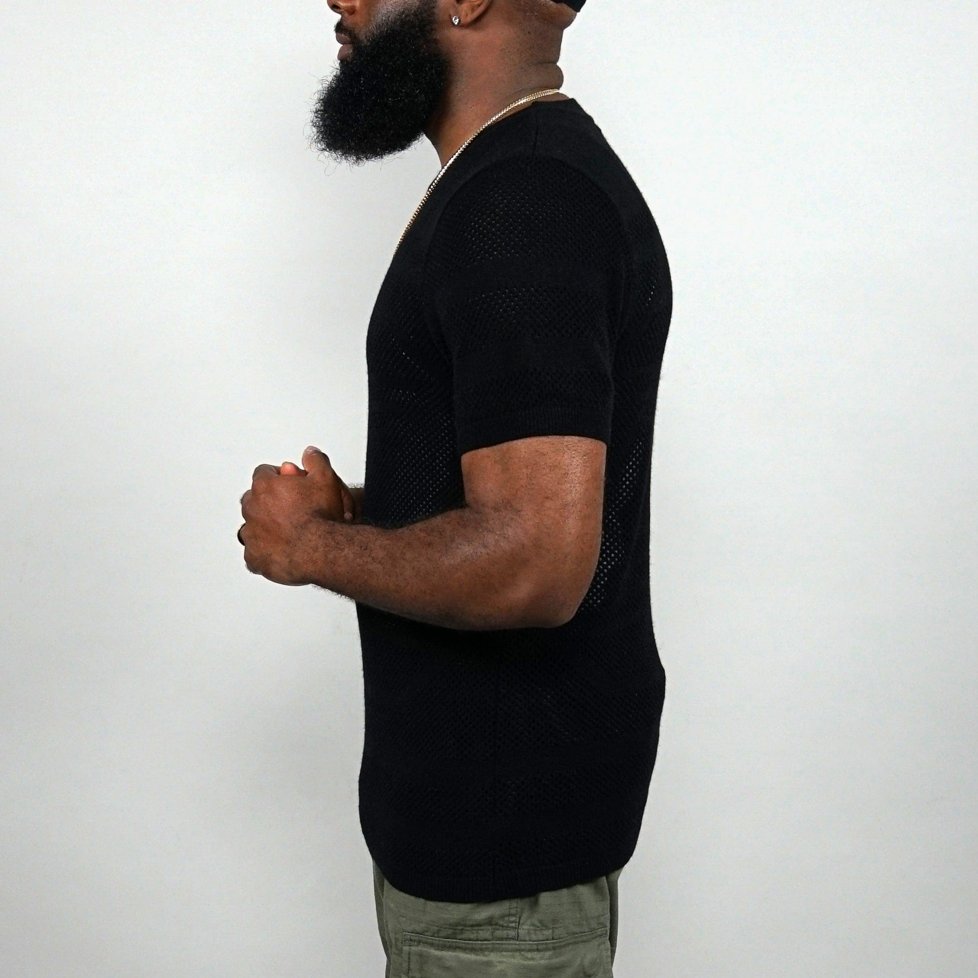 SOF Premium Logo Knit Jersey in black - State Of Flux - State Of Flux