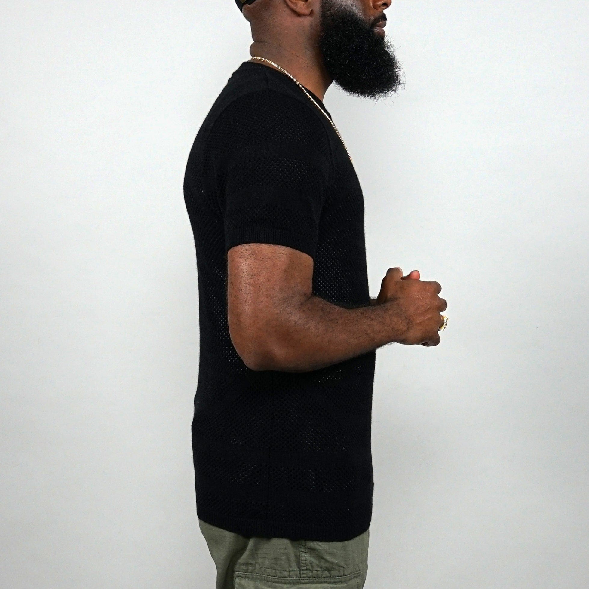 SOF Premium Logo Knit Jersey in black - State Of Flux - State Of Flux