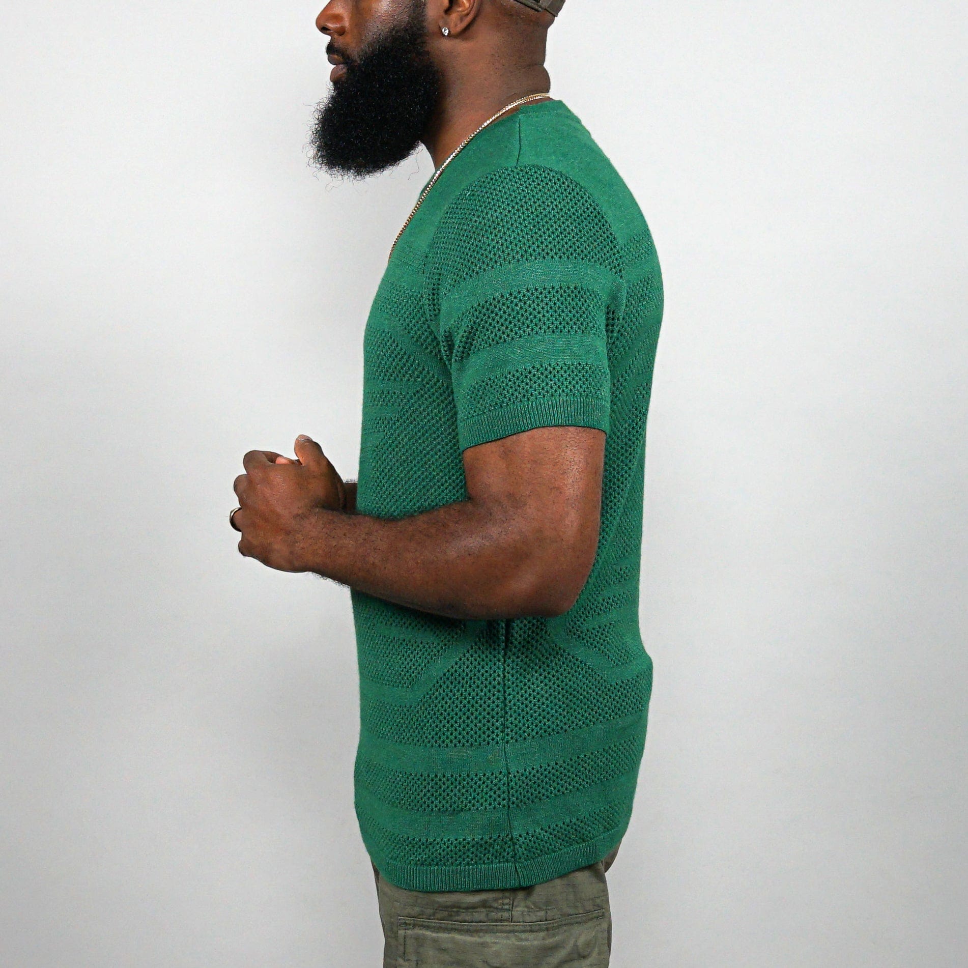 SOF Premium Logo Knit Jersey in green - State Of Flux - State Of Flux