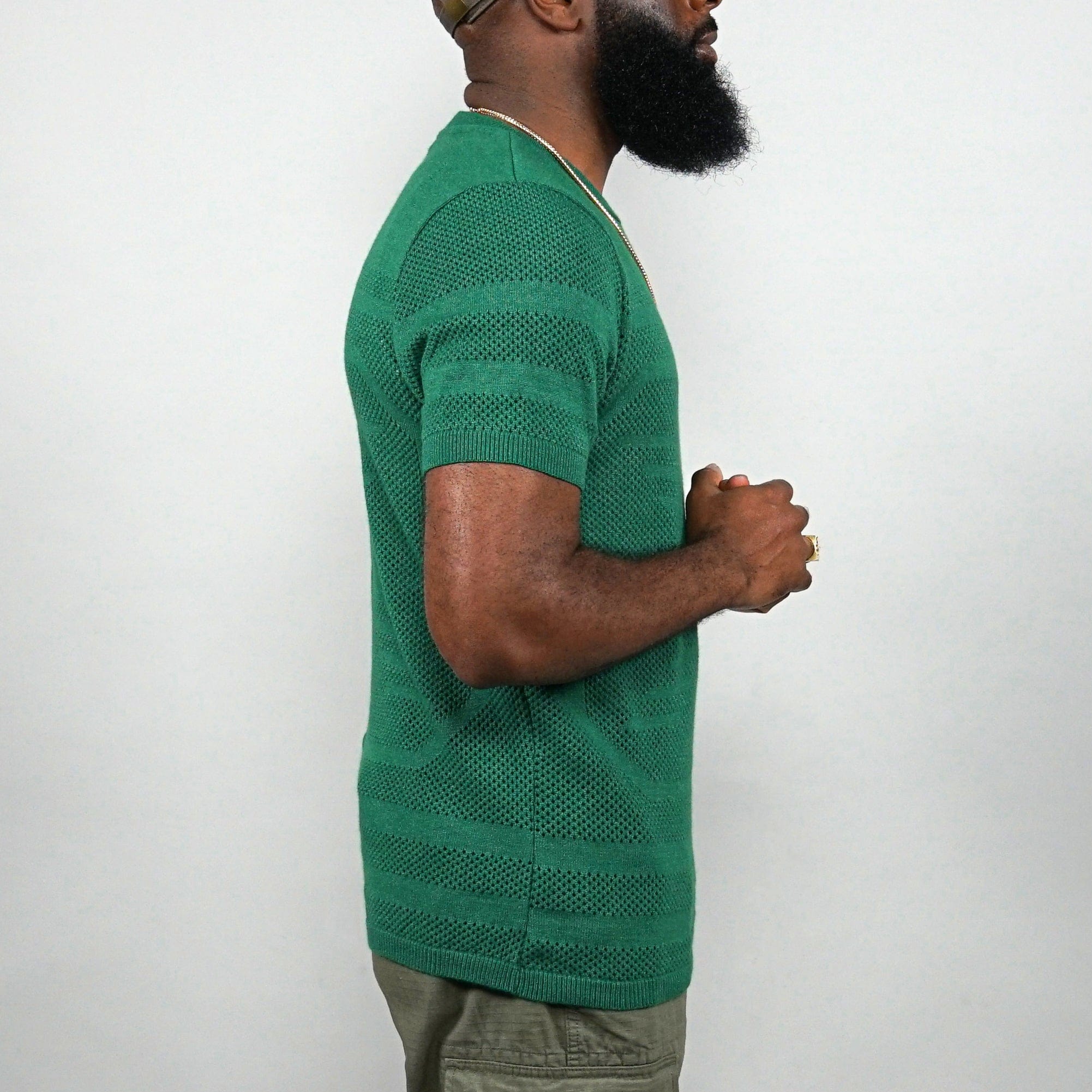 SOF Premium Logo Knit Jersey in green - State Of Flux - State Of Flux