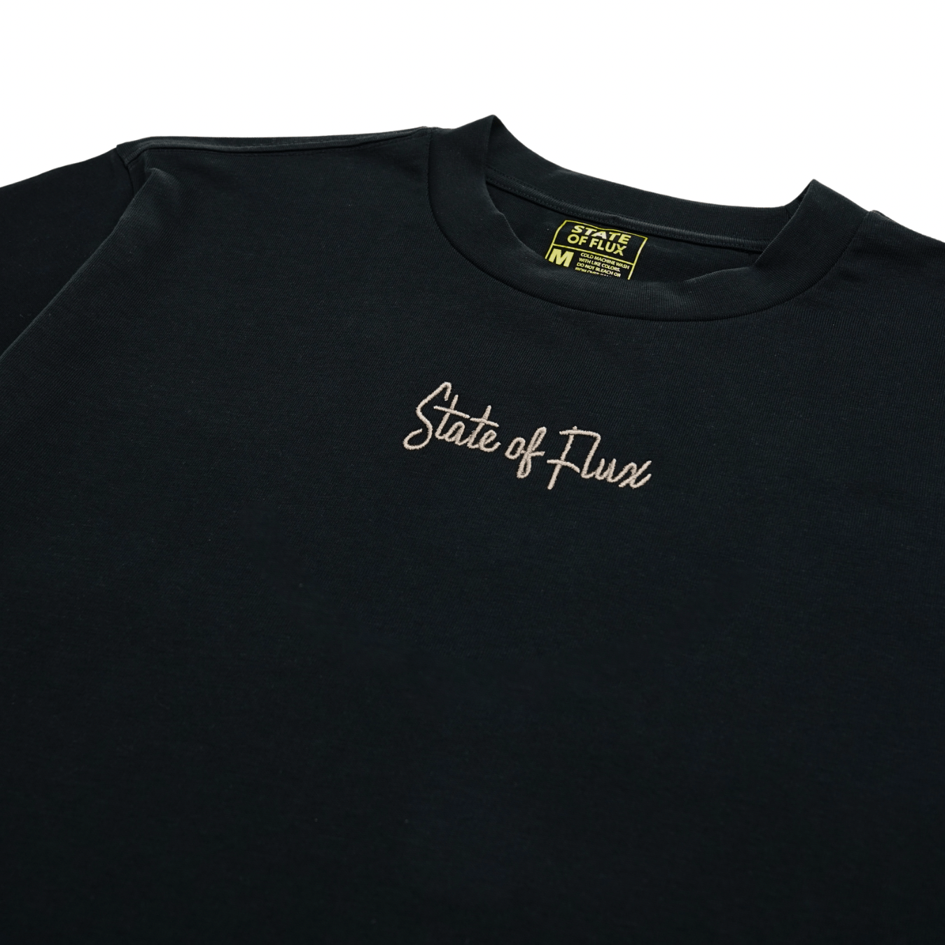 SOF Script Tee in black and latte