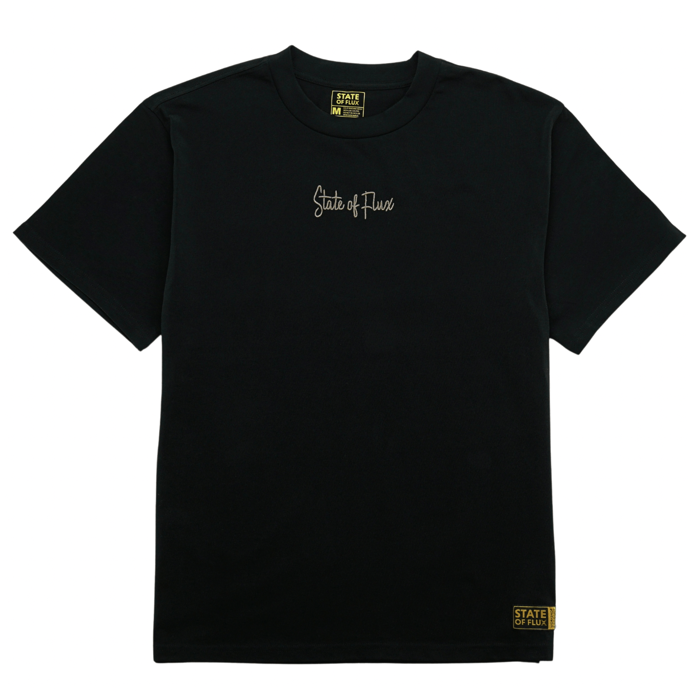 SOF Script Tee in black and latte