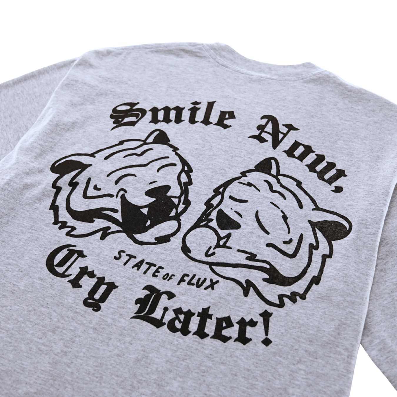 SOF Theatrics Tee in light heather grey - State Of Flux - State Of Flux