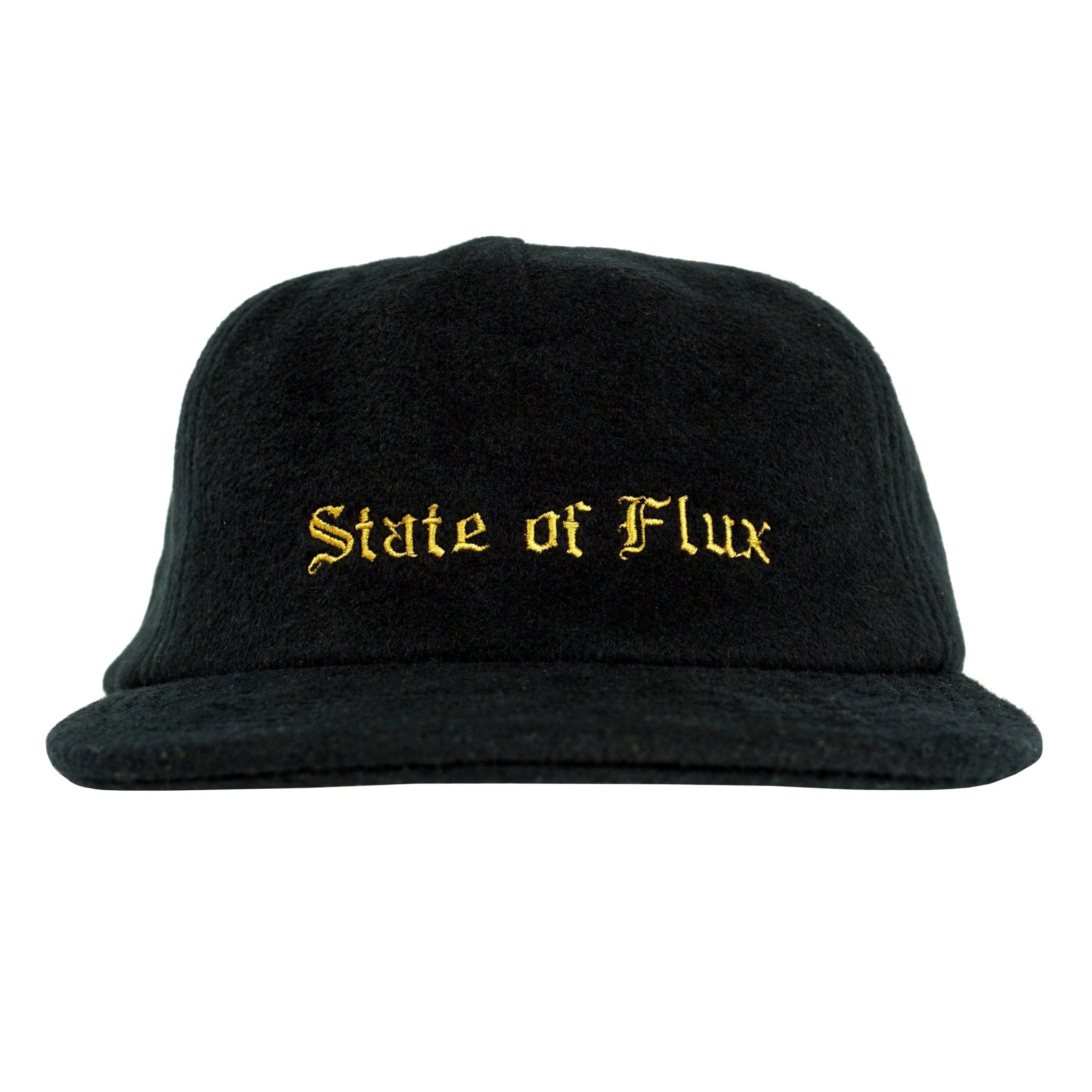 SOF Unstructured Snapback Hat in black - State Of Flux - State Of Flux